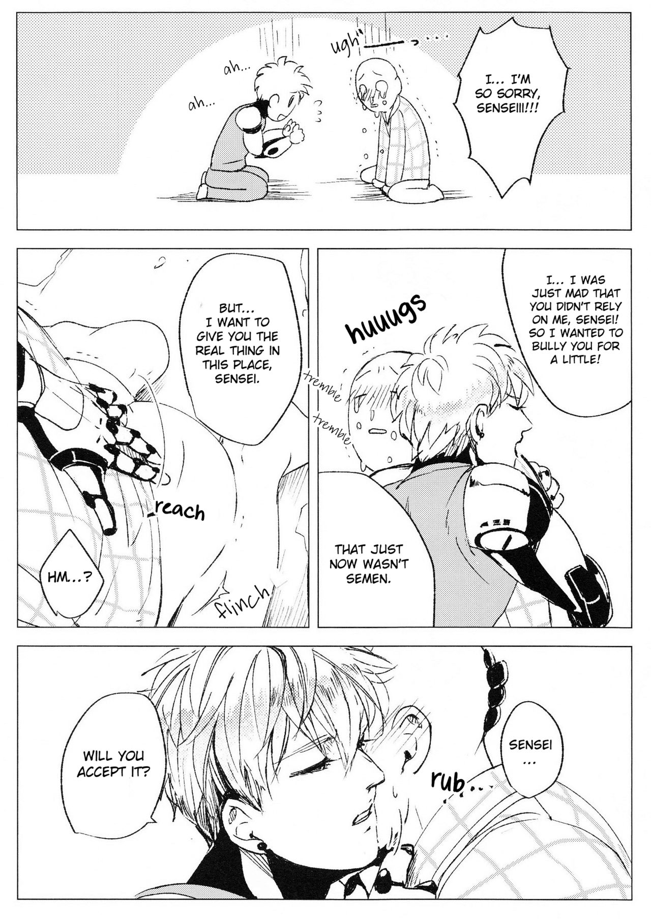 (ONE→HUNDRED 12) [Hishigata no Konchu (polon)] Delicious Yagi milk (One Punch Man) [English] [Otokonoko Scans] page 38 full