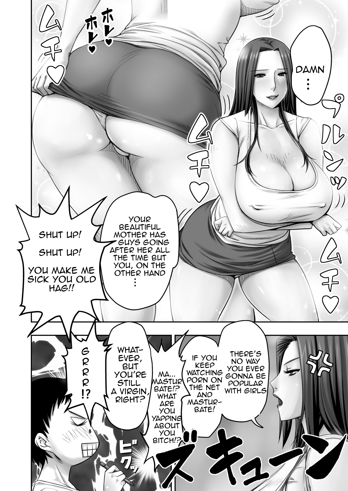 [Jukujuku Juvenile (Seibee)] Moto Gravure Idol no Kaachan ni Fudeoroshi Sareta | Losing my Virginity to my Mother the Former Swimsuit Model [English] [Amoskandy] [Digital] page 7 full