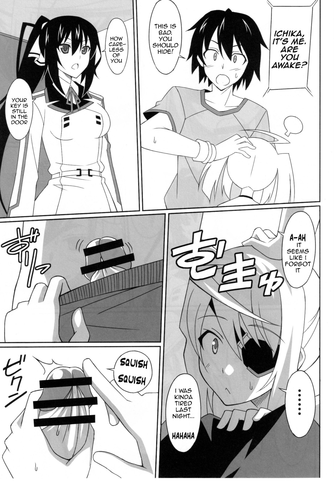 (Daiikkai Orimura Ichika Soudatsusen!!) [LemonMaiden (Aoi Masami)] Kuro Usa - Black Rabbit (IS <Infinite Stratos>) [English] =Kibitou4life= page 7 full