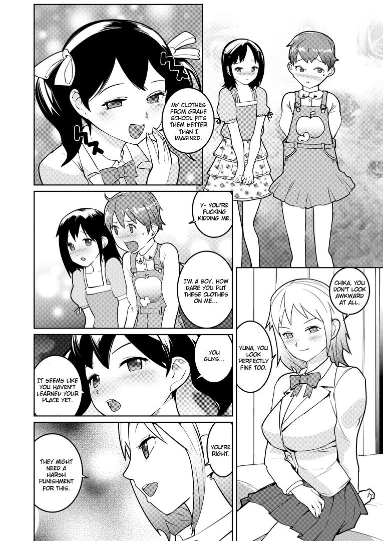 [Chijoku An] Josou Mazo Danshi Kyousei Kyouiku Gakuen ~Futanari Shoujo-tachi ni Shitsuke Kerarete~ [English] page 6 full