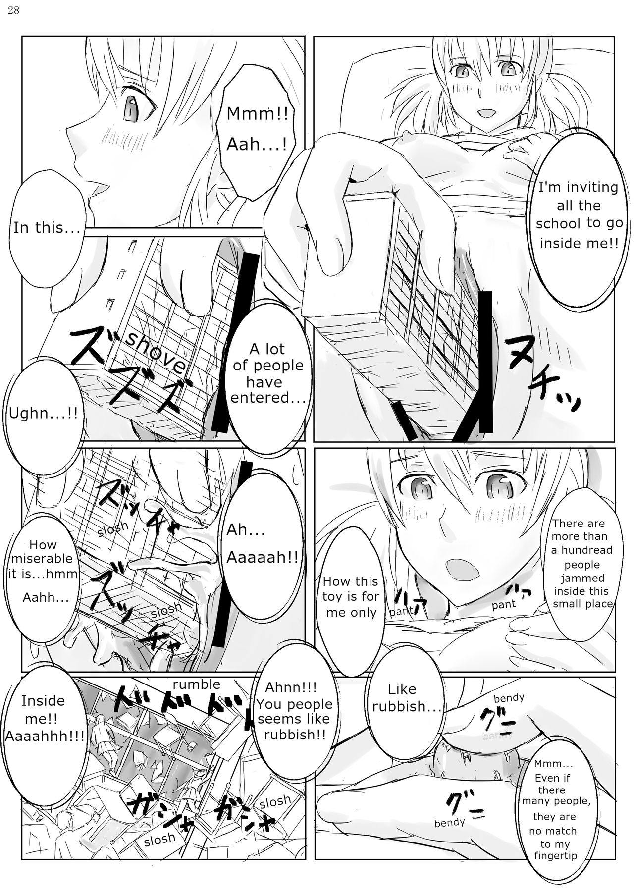 [Ochikonium (Ochiko Terada)] Kyo Onna Janee Kyodai Musume da! | Not Big Girl, It's Giantess! [English] {ydnkm} [Digital] page 28 full