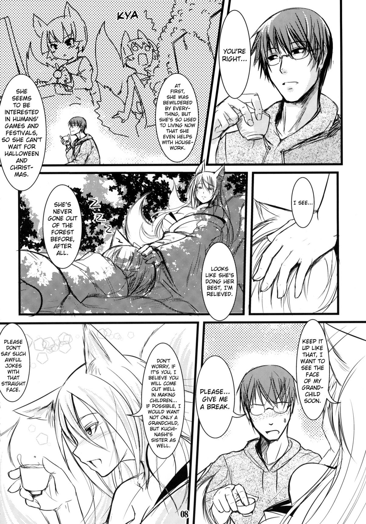 (C79) [Tanmatsu Ijou (BadHanD)] Enju no Mori -Byakko no Mori Gaiden- | Enju's Forest - The White Fox's Forest - Side Story [English] [biribiri] page 7 full