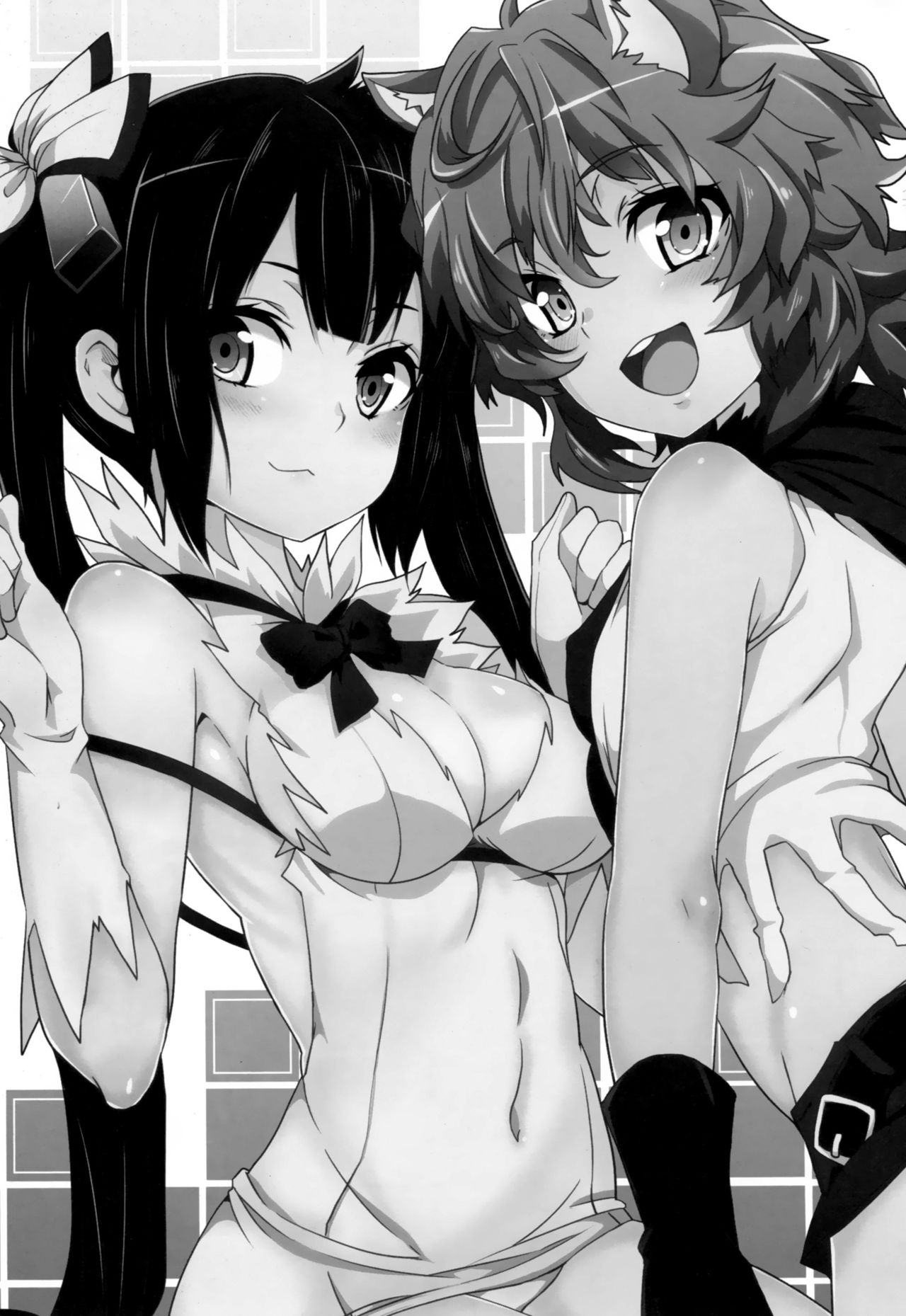 (FF26) [Nikoushikou (Nekosaki Aoi)] What Should I Do When the Dungeon is Under Maintenance? (Dungeon ni Deai o Motomeru no wa Machigatteiru Darou ka) [English] {Hennojin} page 2 full