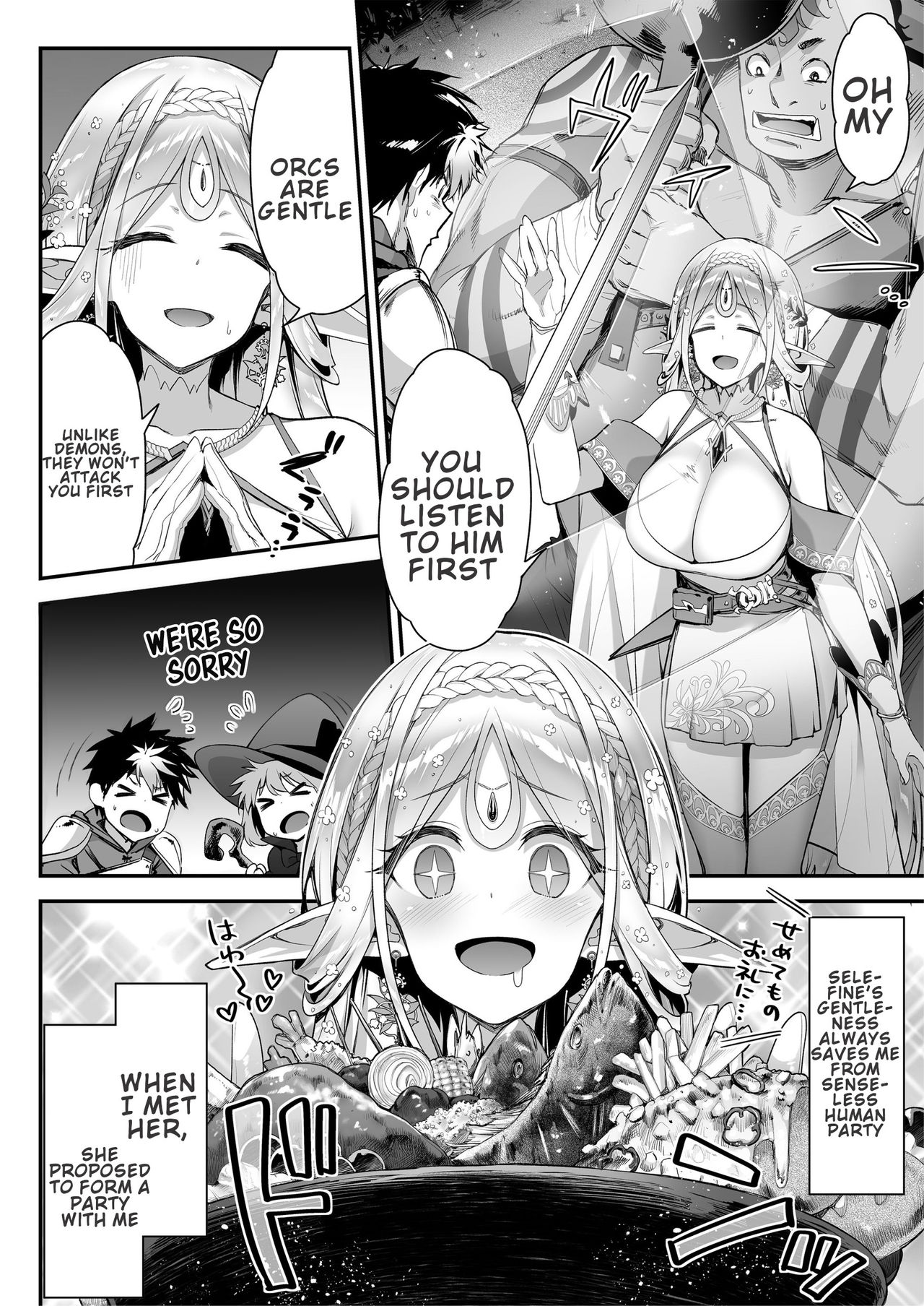 [Ichinose Land] Midara na Elf-san wa Orc-kun ga Osuki | Lewd Elf Likes Orc-kun [English] [Confidential TL] [Digital] page 5 full