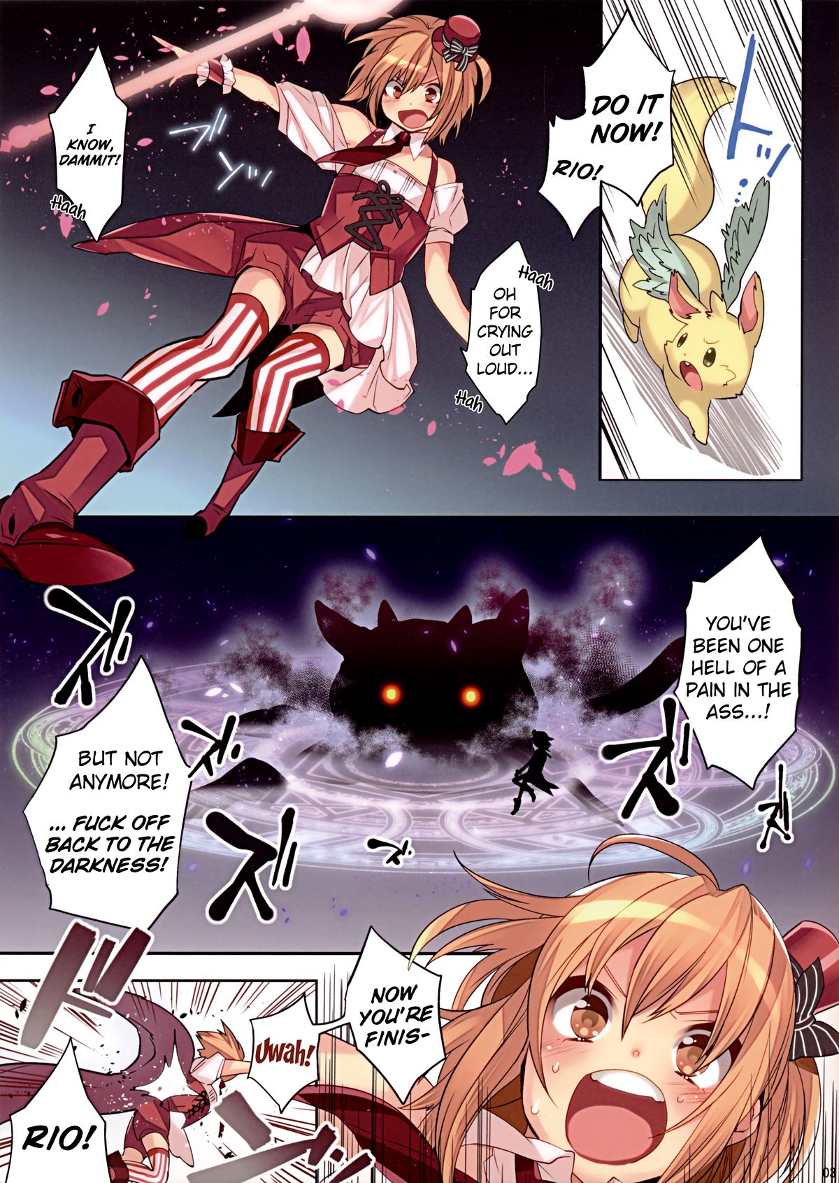 (C83) [Ash Wing (Makuro)] Mahou Josou Shounen Magical☆Rio | Magical Trap☆Rio [English] =SW= page 3 full