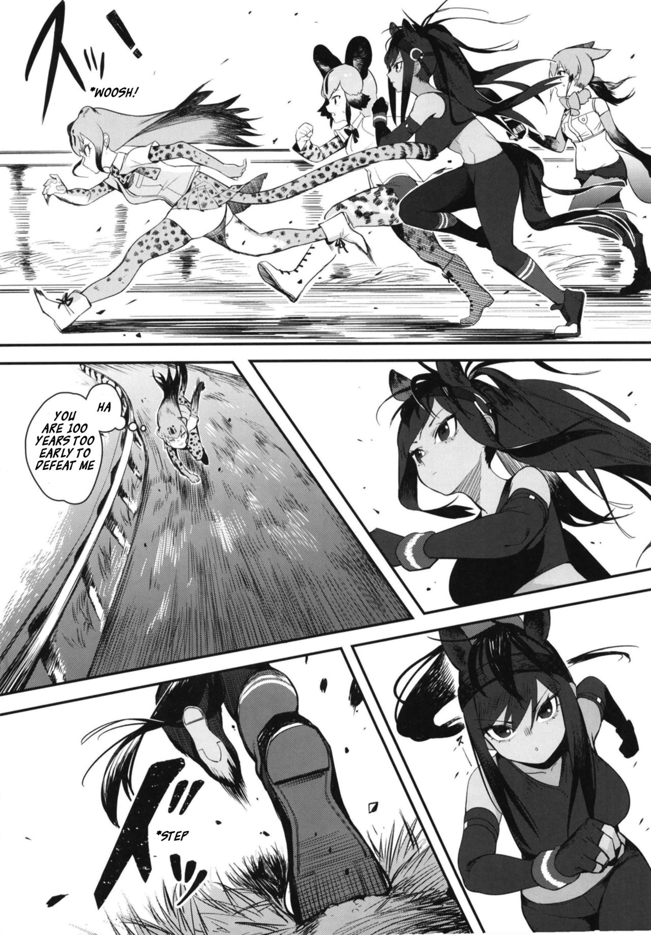 (C94) [Beicon (Beijuu)] Thoroughbred Early Days 2 (Kemono Friends) [English] [Roadwarior2] [Digital] page 4 full