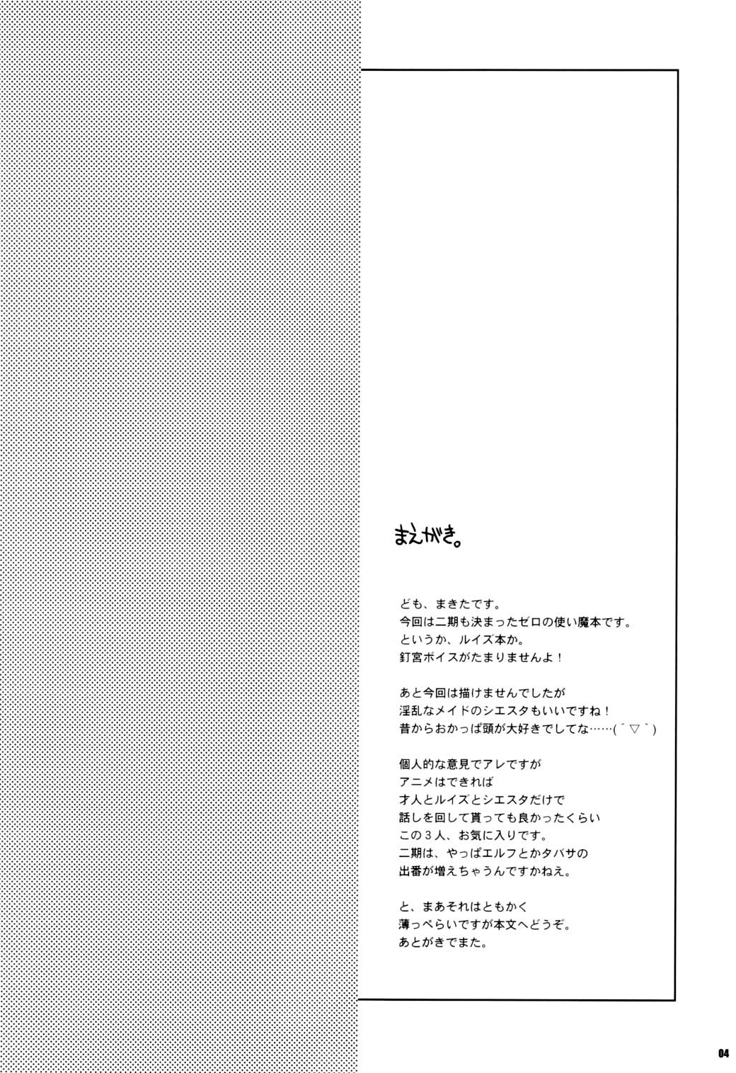 (COMIC1) [Hachiouji Kaipan Totsugeki Kiheitai (Makita Yoshiharu)] Still of the Night!! (Zero no Tsukaima) page 3 full