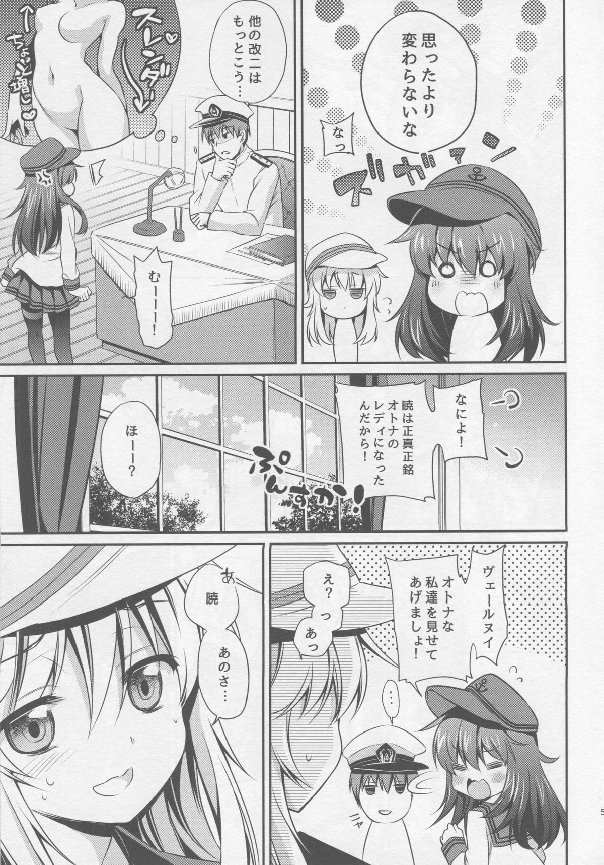 (C88) [K+W (sasachinn)] Otona na Lady no AkaHibi-yori (Kantai Collection -KanColle-) page 4 full