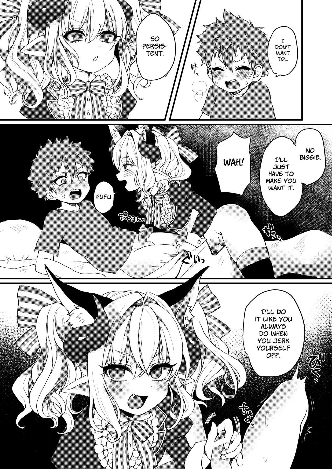 [Koneko Gumi (Poron)] Inma-kun no Ecchi na Yume ni Nayamasareru Otokonoko no Hanashi [English] [Anzu] [Digital] page 8 full