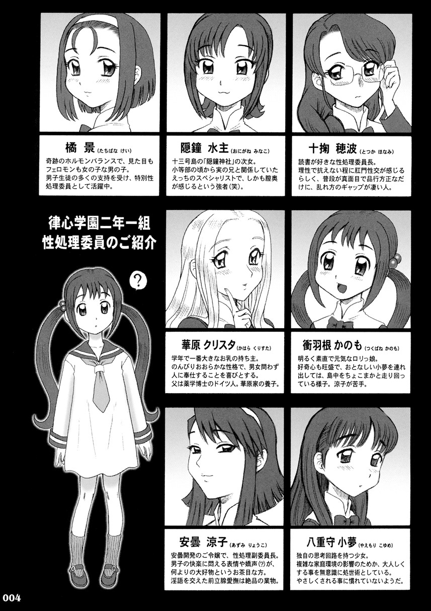 (C65) [Kaiten Sommelier (13.)] 17 Kaiten Shiritsu Rissin Gakuen - Seishori iin, cosplay kyouka shuukan ～ futsukame. - page 3 full