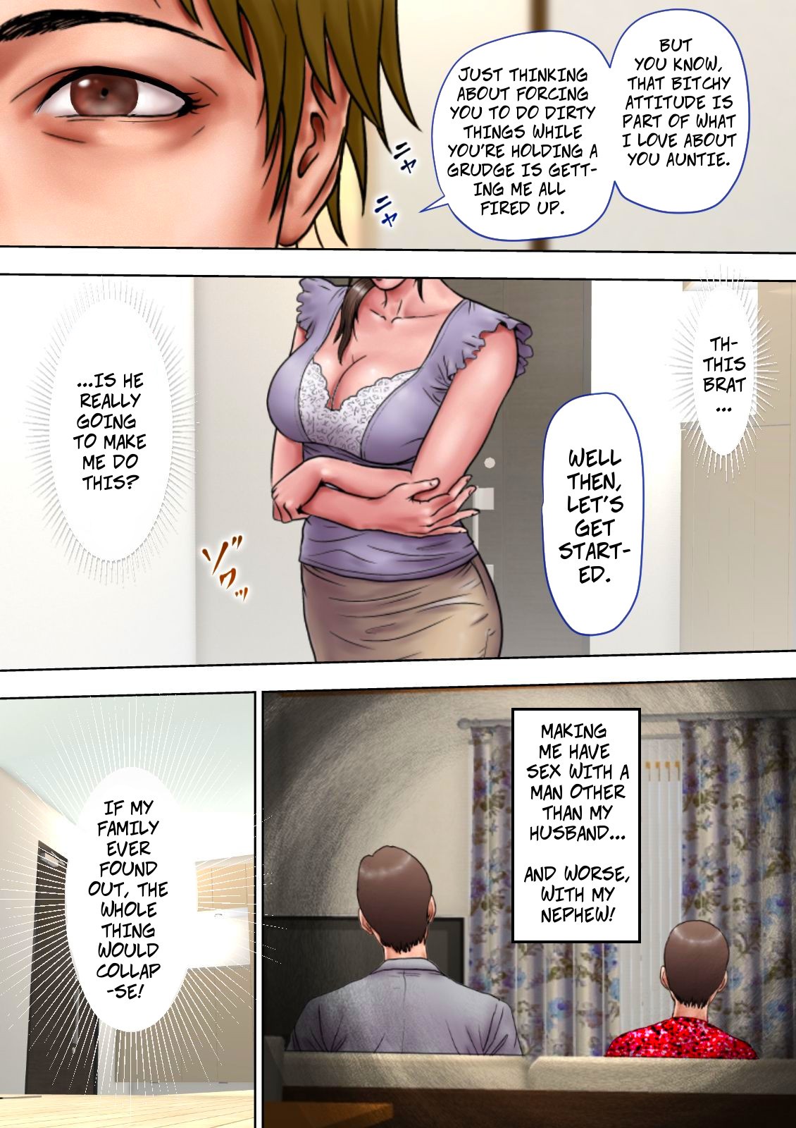 [Milf Shobou] Akogare no Oba o Netoru | Cheating With My Sexy Aunt [English] page 17 full