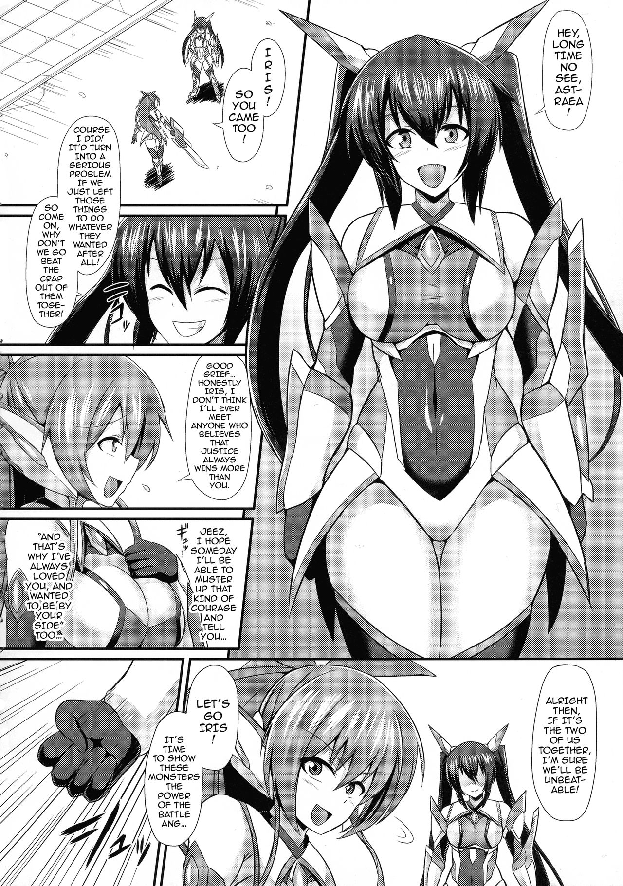 (C92) [Ikameshi Shokudou (Ikameshi)] Seisen Hime Iris 2 ~Rensa suru Dennou Daimou Hitori no Seisen Hime~ | Battle Angel Iris 2 [English] {darknight} page 6 full