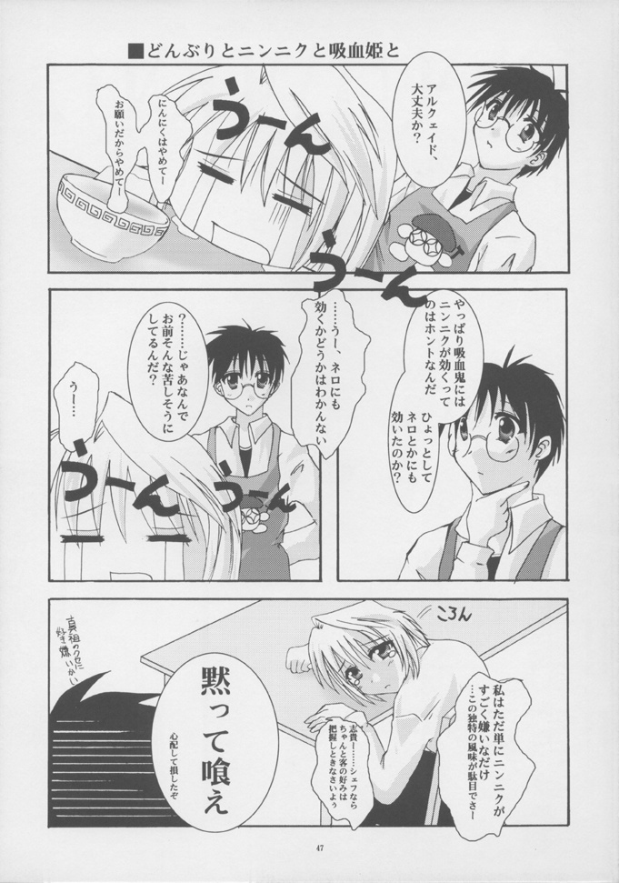 (C61) [A', ARESTICA (Ariko Youichi, bebe)] Souten Tsukkyou (Tsukihime, Kara no Kyoukai) page 46 full