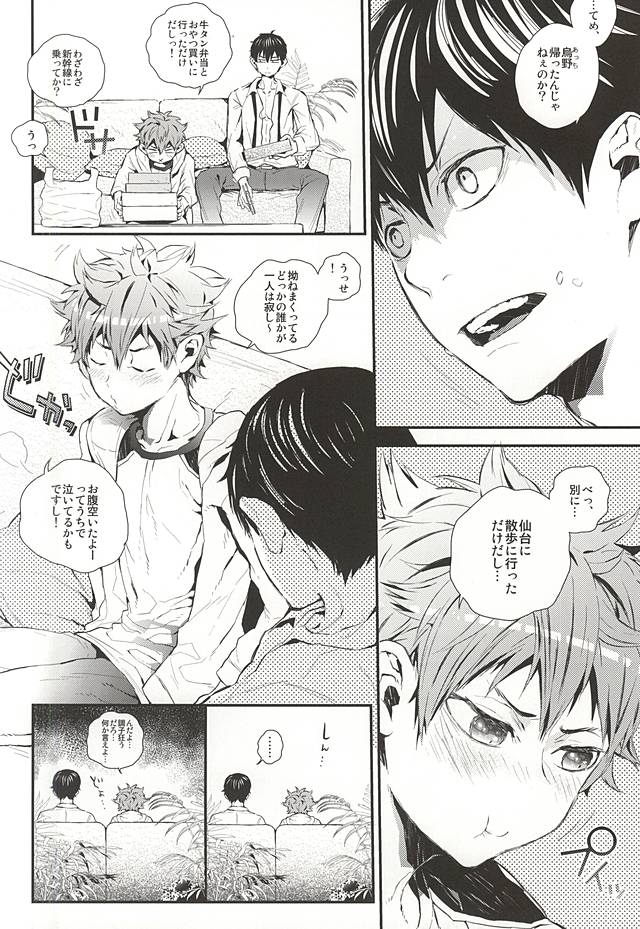 (RTS!!5) [Akoyagai To Aumale Ebi (Ooki Bonta)] Oretachi Dousei Hajimemashita -Hop a Train (Haikyuu!!) page 15 full