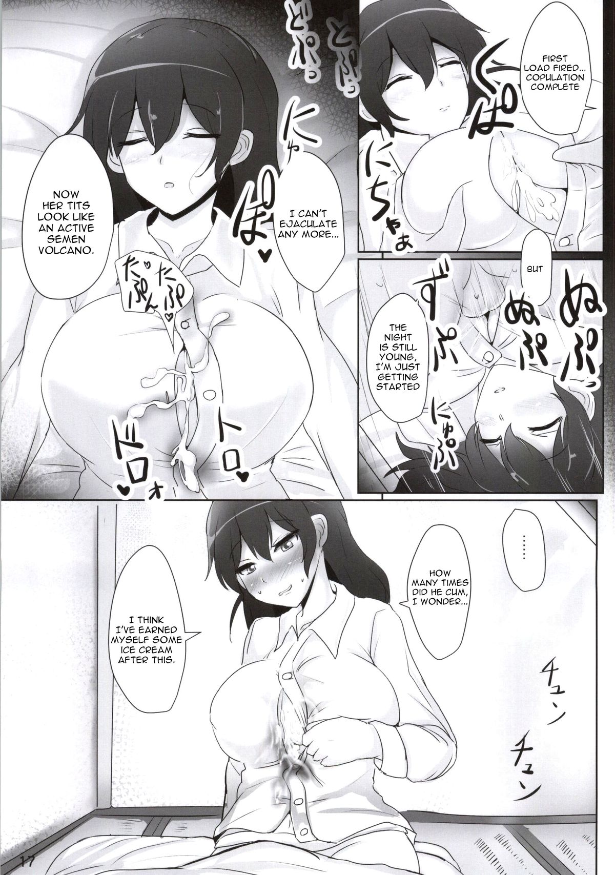 (C86) [Hakuginmokusei (Poshi)] Kaga-san no Paizuri Senyou Oppai Onaho (Kantai Collection -KanColle-) [English] [constantly] page 14 full