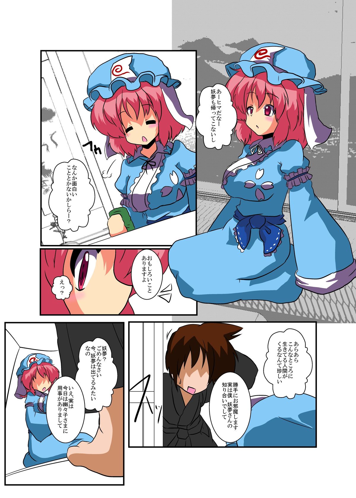 [Ameshoo (Mikaduki Neko)] Touhou TS monogatari ~ yuyuko-hen ~ (Touhou Project) page 5 full