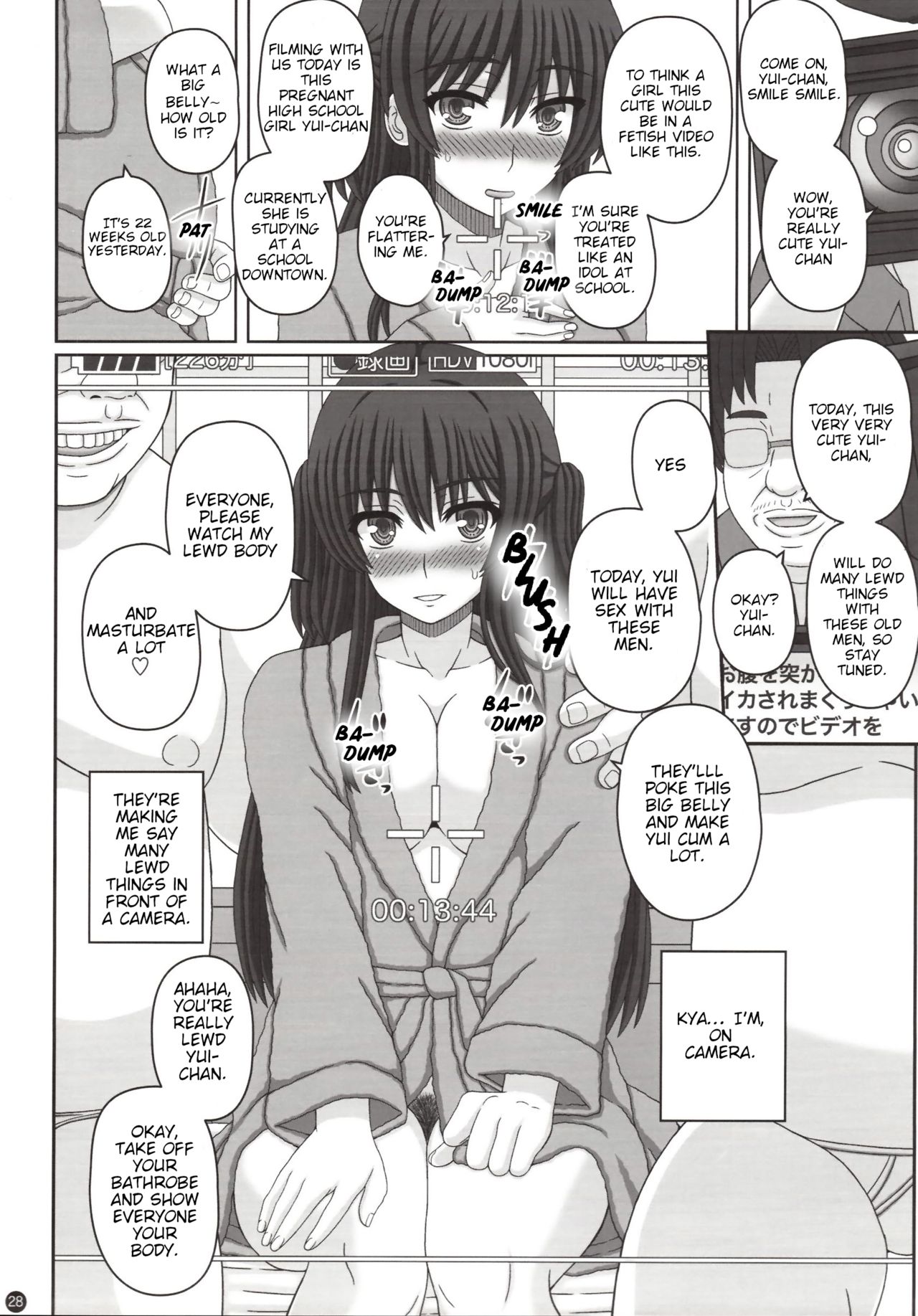 (C95) [Shiawase Kyouwakoku (Shiawase no Katachi)] Iinchou wa Class no Ninshin Pet 3 [English] page 27 full