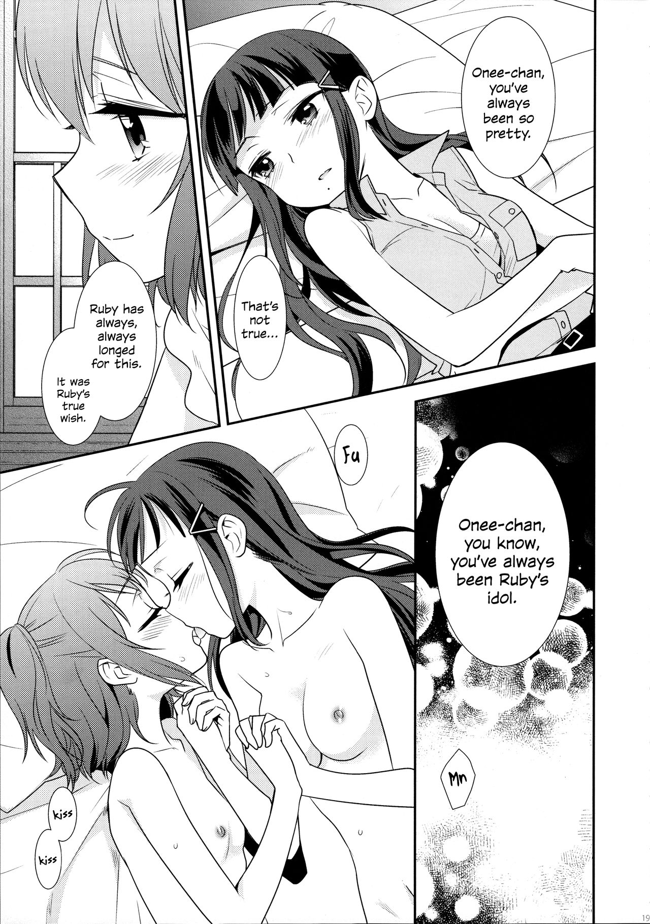 (Bokura no Love Live! 13) [Sweet Pea (Ooshima Tomo)] Kurosawa Shimai no Katei no Jijou | State of Affairs in The Kurosawa Sister’s Family Home (Love Live! Sunshine!!) [English] page 19 full