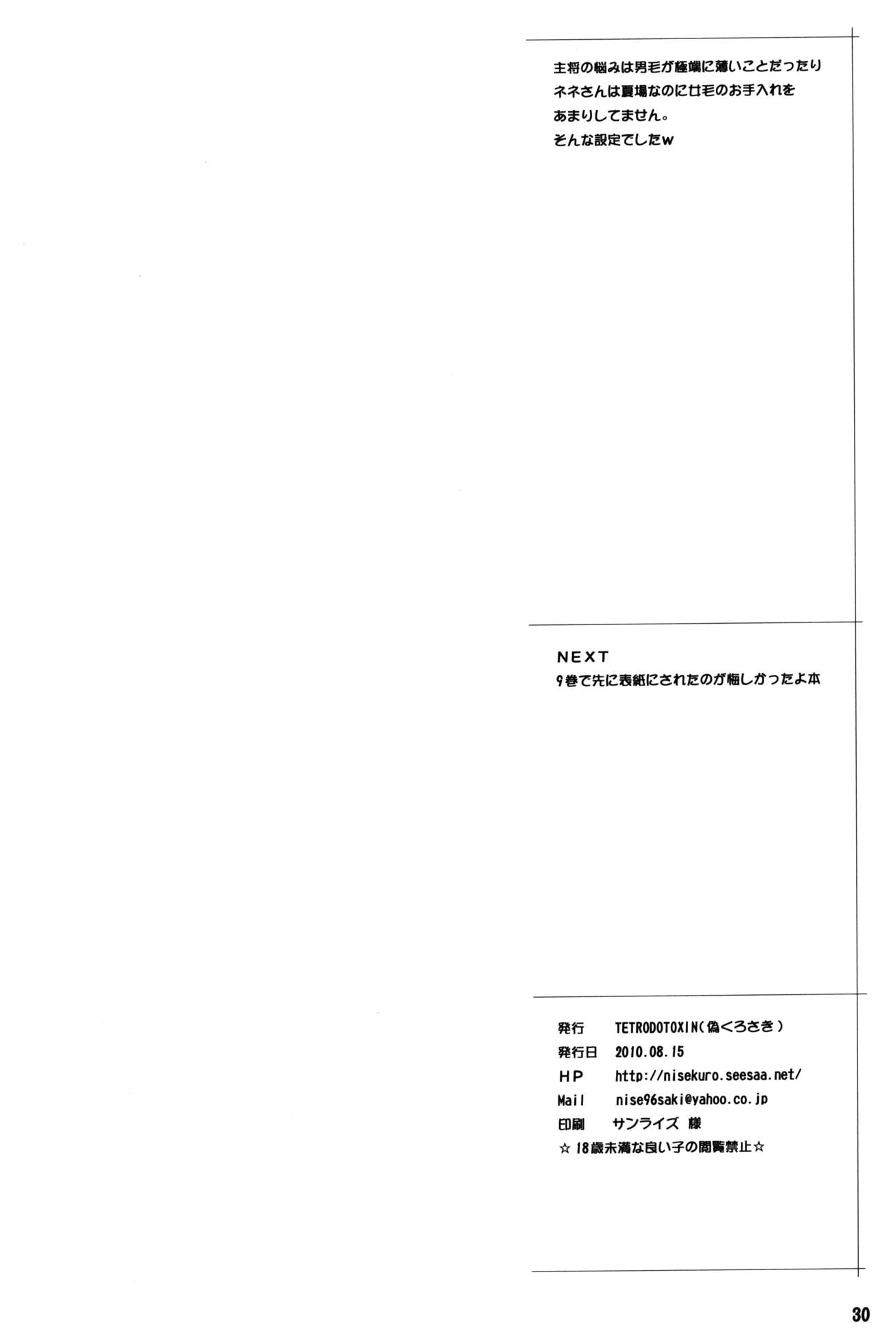 (C78) [TETRODOTOXIN (Nise Kurosaki)] Momokan no DeliHeal Kokuminteki Girlfriend (Ookiku Furikabutte) page 29 full