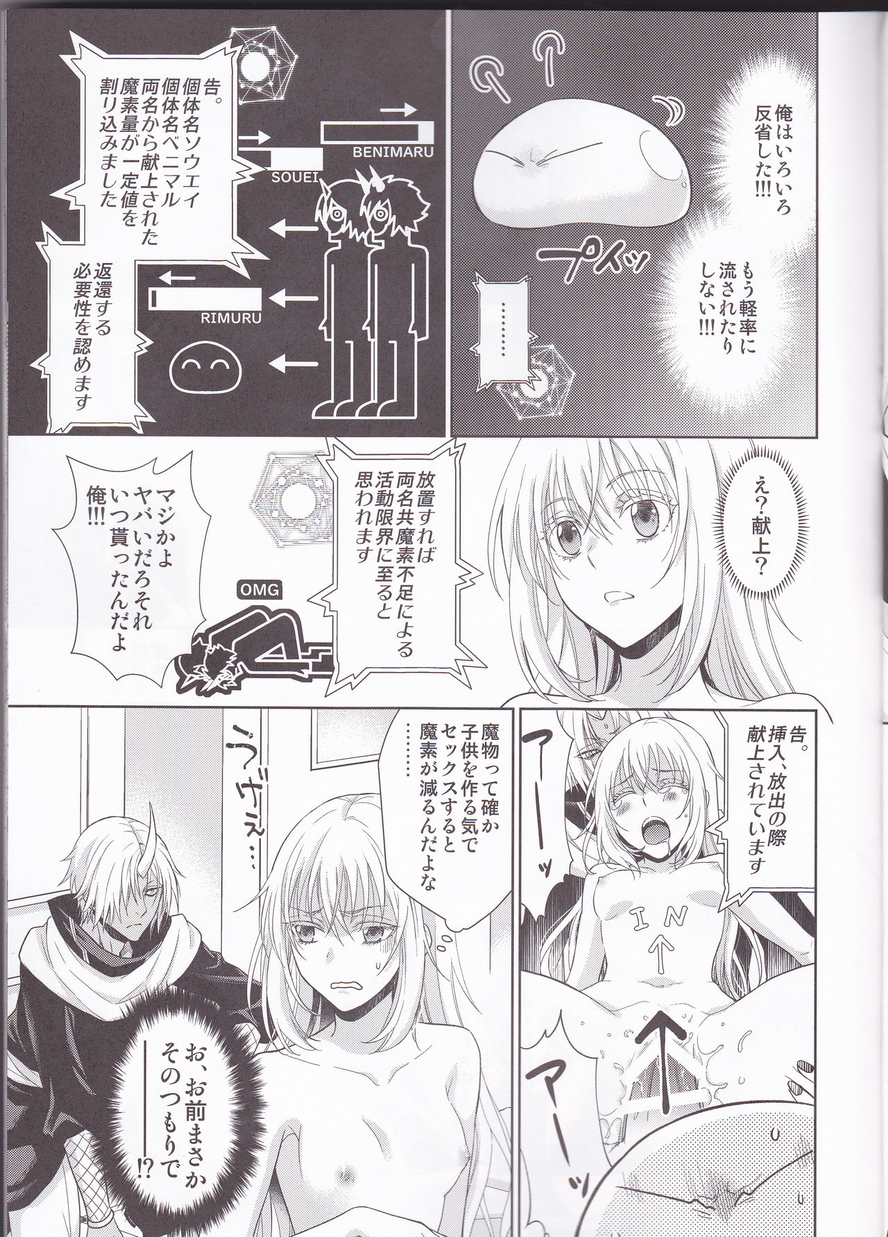 (C96) [RIX (Mamiya)] Koku. Josei Gitaika ni Seikou Shimashita 4 (Tensei Shitara Slime Datta Ken) page 11 full