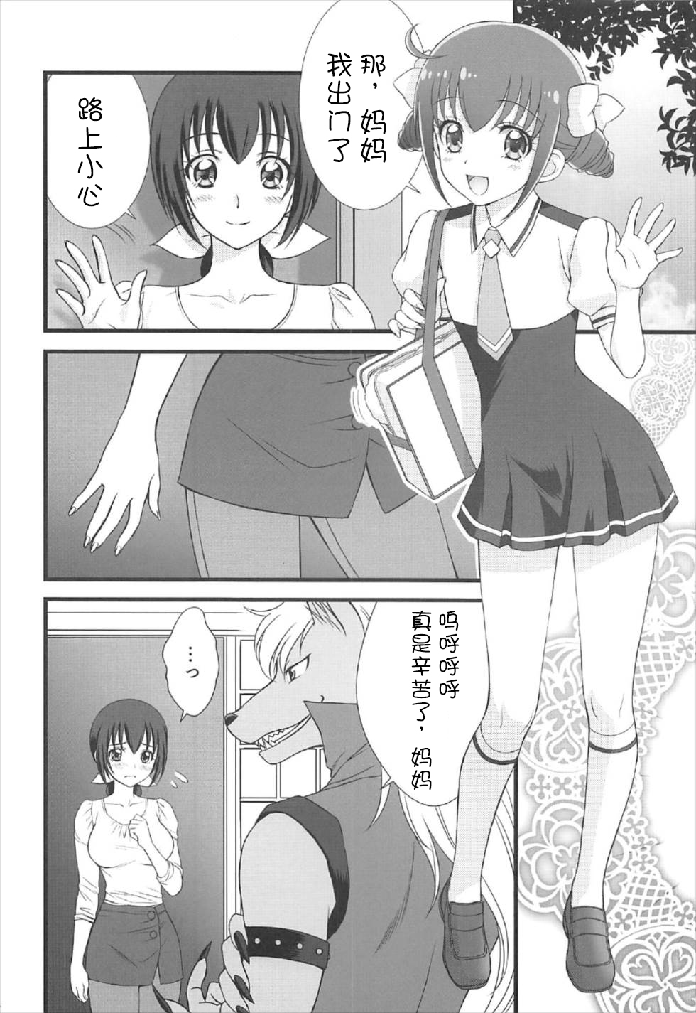 (C92) [Daizu Azuki (Kuroda Akimi)] Ookami no Kuchi (Smile PreCure!) [Chinese] [寂月汉化组] page 4 full