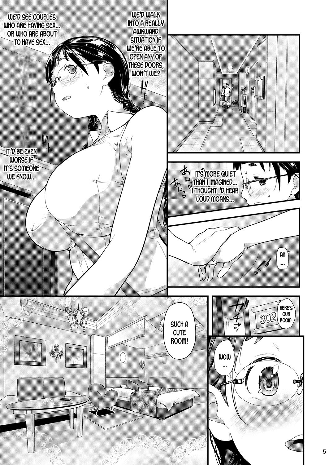 [T.cop (Natsuki Kiyohito)] Jimiko to Ichinichijuu Sex 3 -Hajimete no Love Hotel- | Day Long Sex With A Plain Looking Girl 3 [English] [Desudesu, Hentairules] [Digital] page 4 full