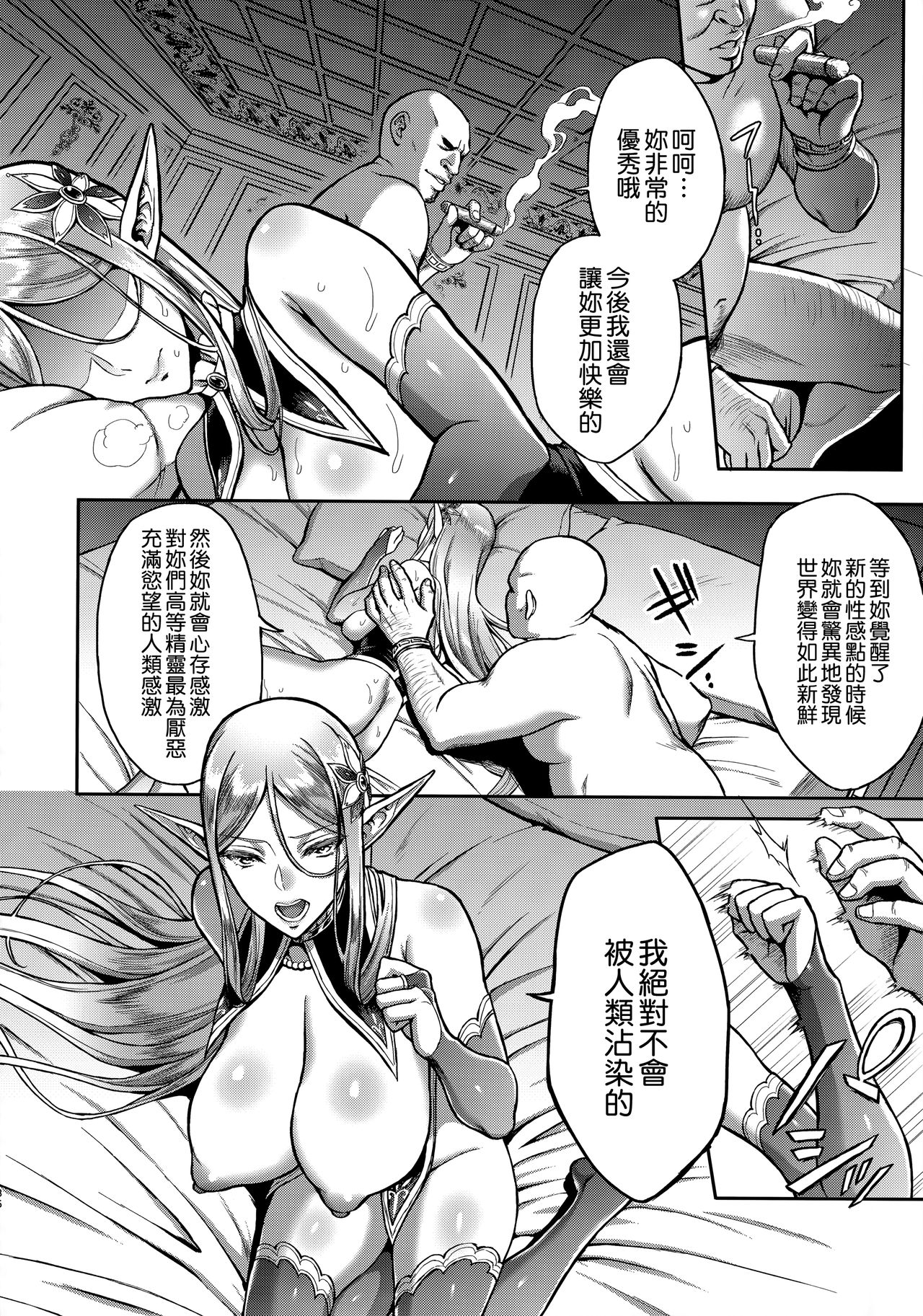 (C93) [H.B.A (Usagi Nagomu)] Koukon no Shou Elf [Chinese] [無邪気漢化組] page 36 full