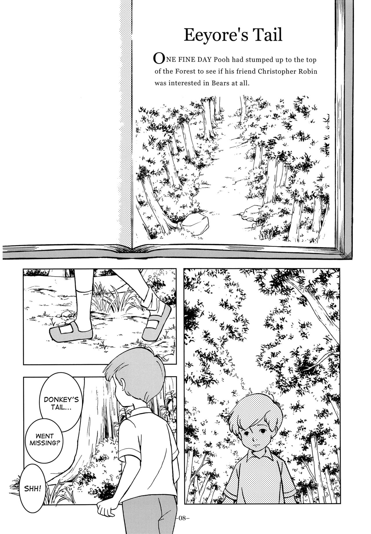 (ShotaFes 2) [Okashi Tai (Kin no Tamamushi)] Christopher Robin to Himitsu no Mori (Winnie the Pooh) [English] [desudesu] page 7 full