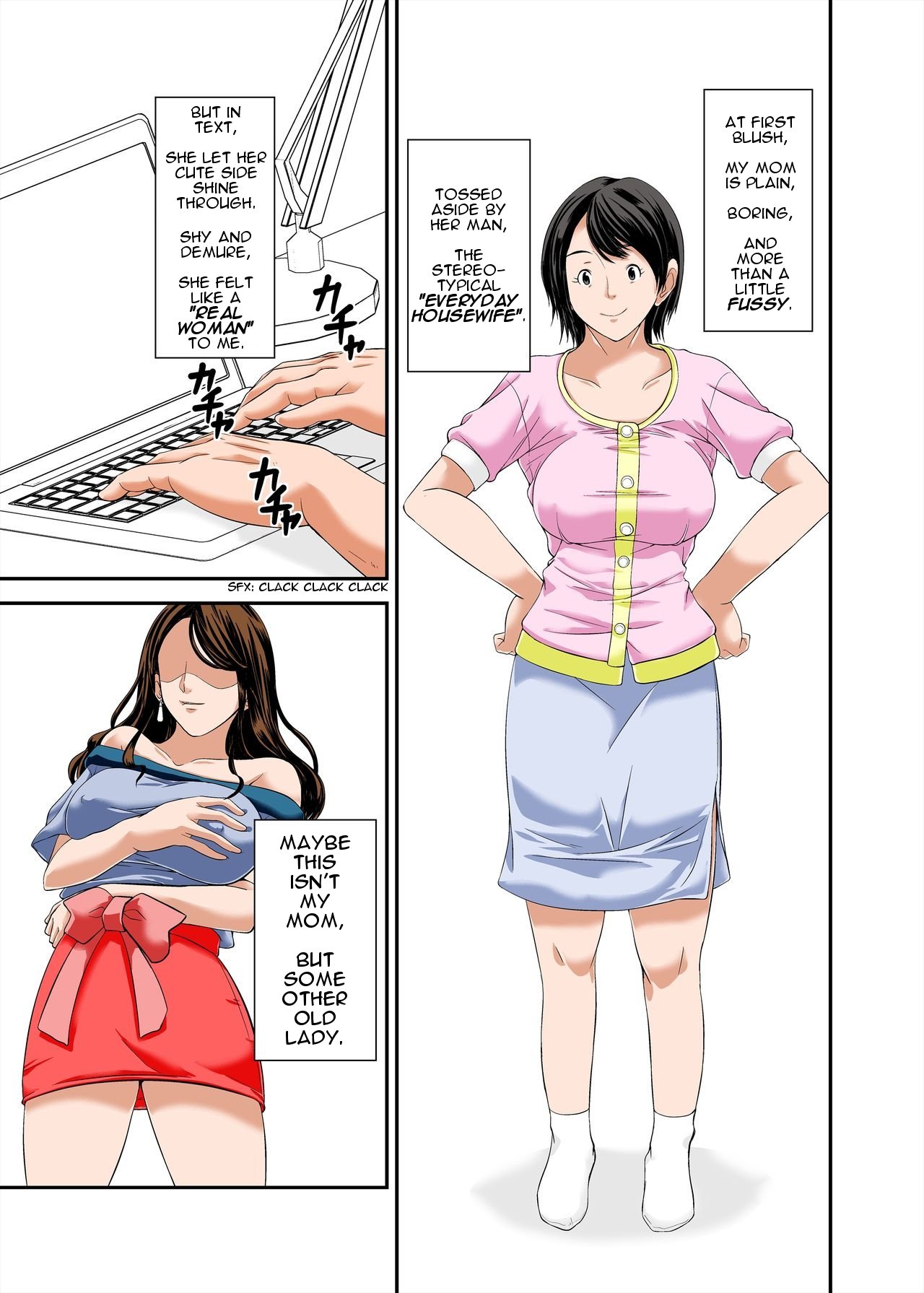 [Hoyoyodou] Kaa-san no Yowami o Nigitte SEX Shiyou to Shitara Mechakucha Inran datta | I Was Crazy Horny, So I Exploited My Mom's Sexual Frustration [English] [incogna777] page 3 full