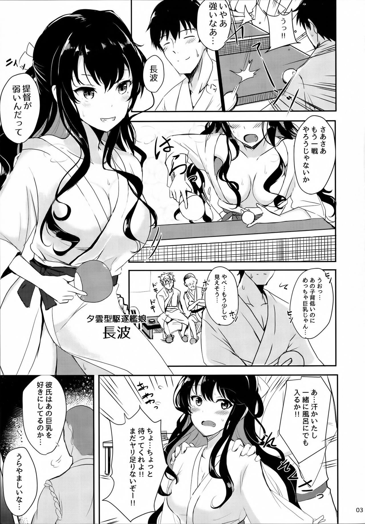 (C90) [Kuronisiki (Takaharu)] Naganami no Dakigokochi (Kantai Collection -KanColle-) page 3 full