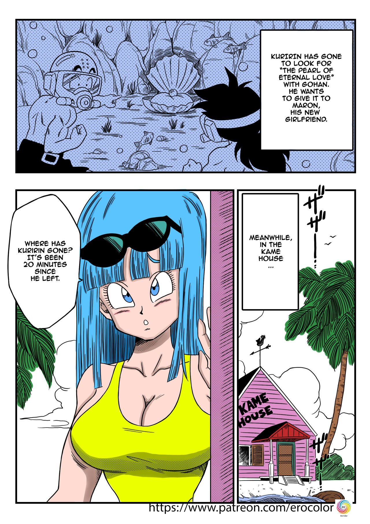 [Yamamoto] BITCH GIRLFRIEND (Dragon Ball Z) [English] [Colorized] page 2 full