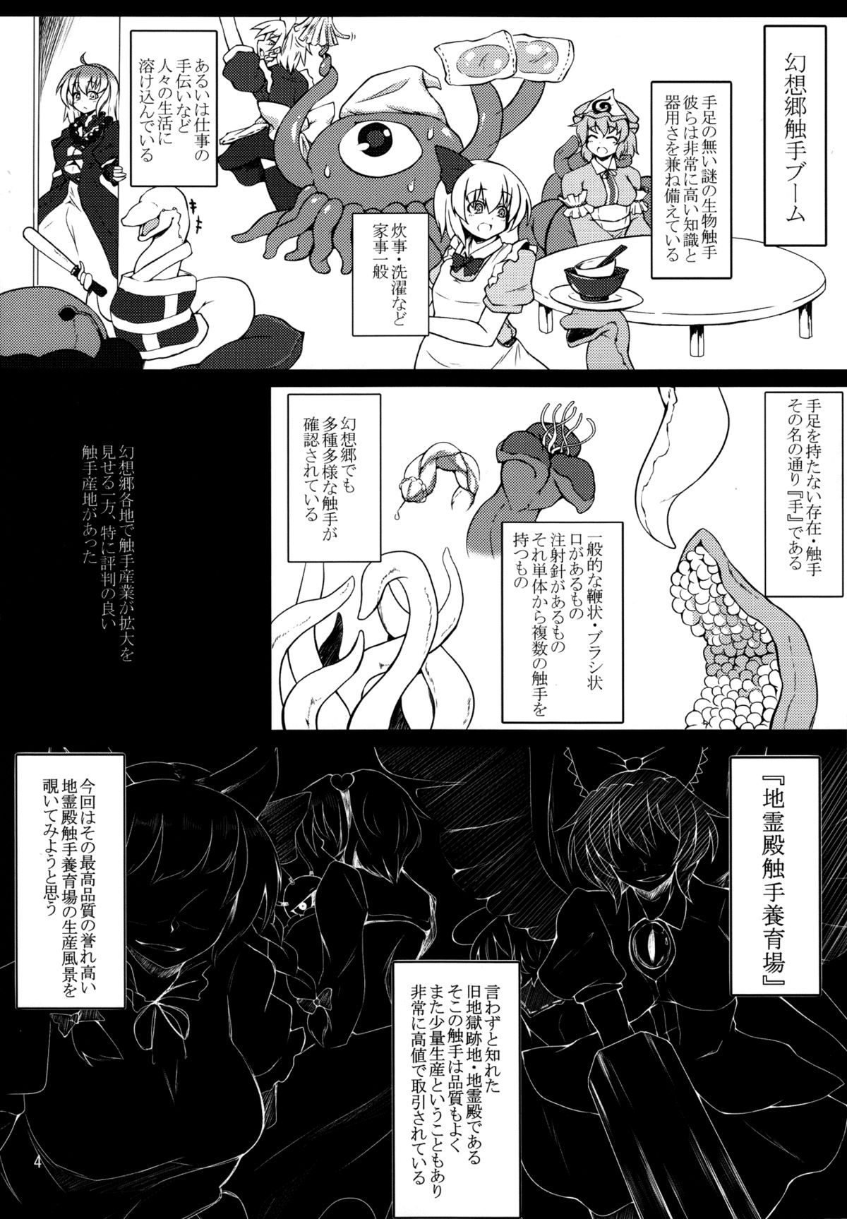 (C85) [Hadairo Rooibos Tea (Pandain)] Shokushu Chireiden ~Komeiji Satori~ (Touhou Project) page 3 full