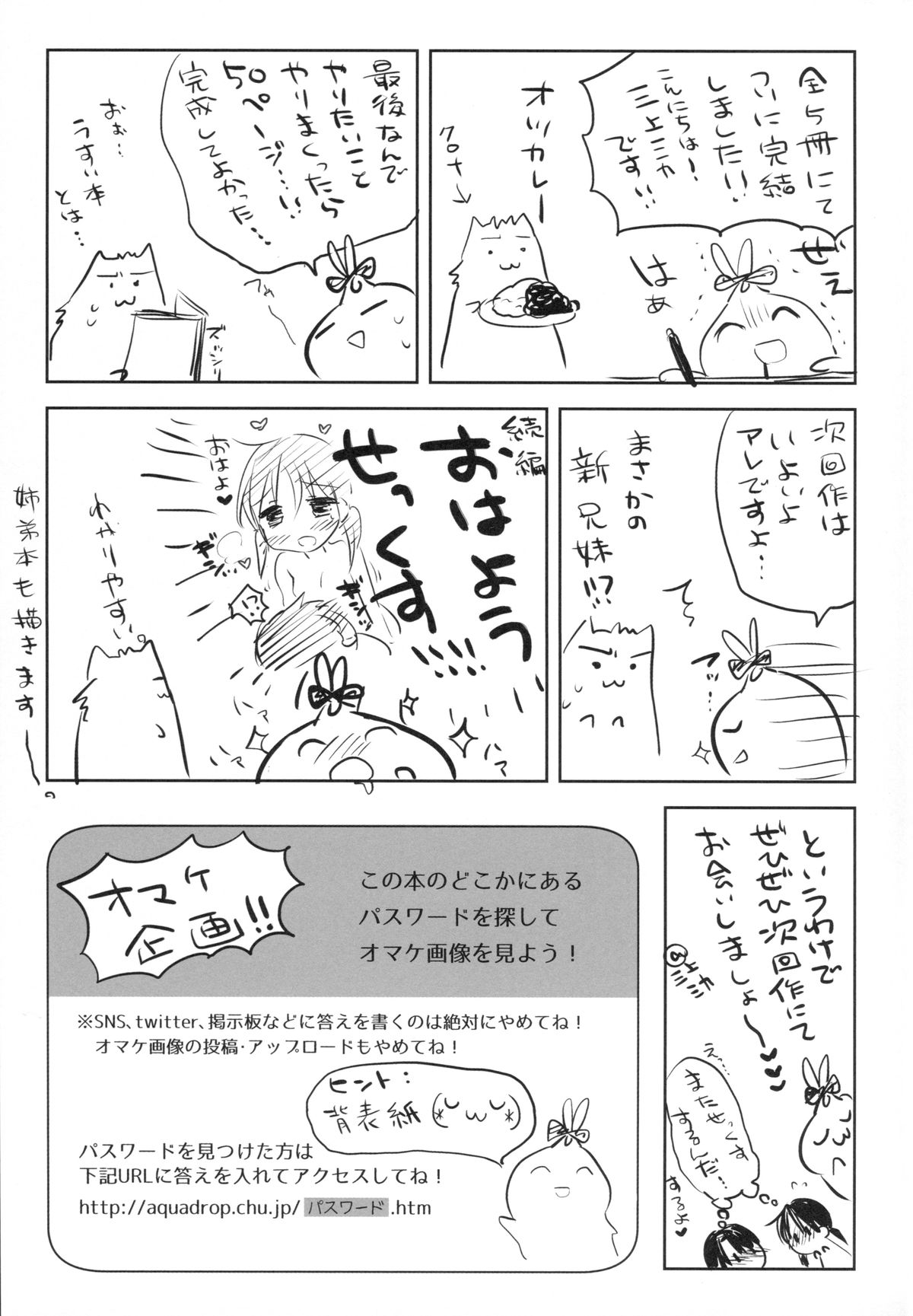 (C88) [AquaDrop (Mikami Mika)] Oyasumi Sex am4:00 page 47 full
