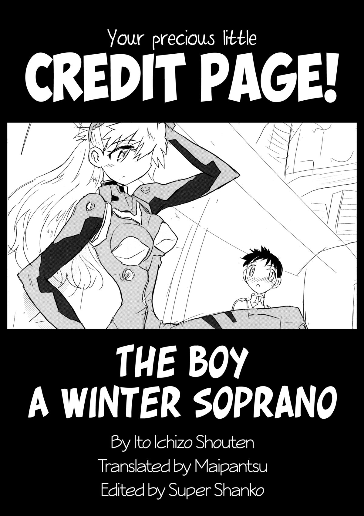 (C73) [Ito Ichizo Shouten (Ito Ichizo)] Otoko no Tatakai 11 | The Boy, a Winter Soprano (Neon Genesis Evangelion) [English] [maipantsu] page 30 full