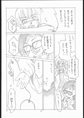 (C71) [T.4.P (Nekogen)] Amino-kun ni Ki wo Tsukero!! (Asatte no Houkou.) - page 4