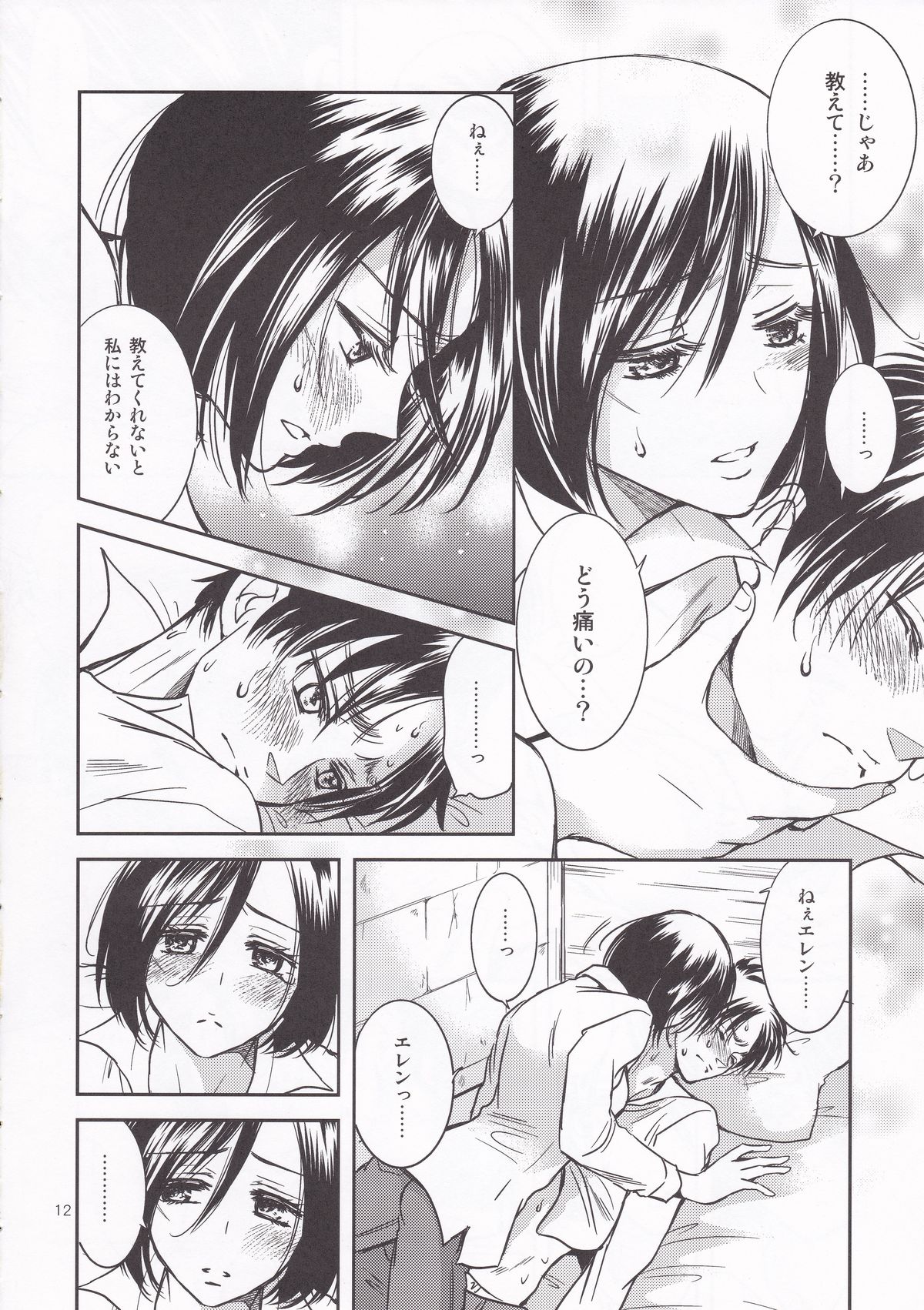 (FALL OF WALL2) [Cherry Moon (K-Zima)] Nee, Oshiete (Shingeki no Kyojin) page 12 full