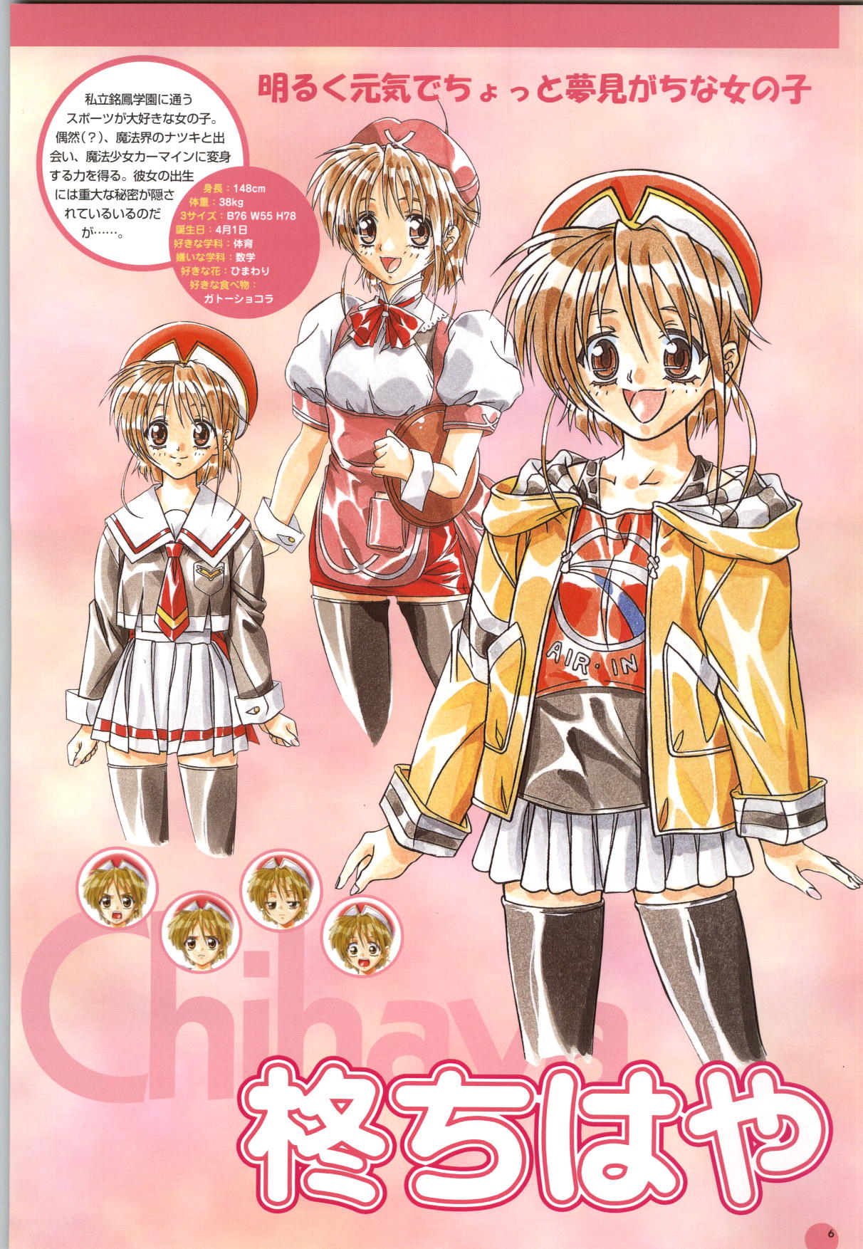 [Yokota Mamoru, Dodai Shouji] Septem Charm Magical Canan Visual Guide - Compass Official Artbook page 7 full