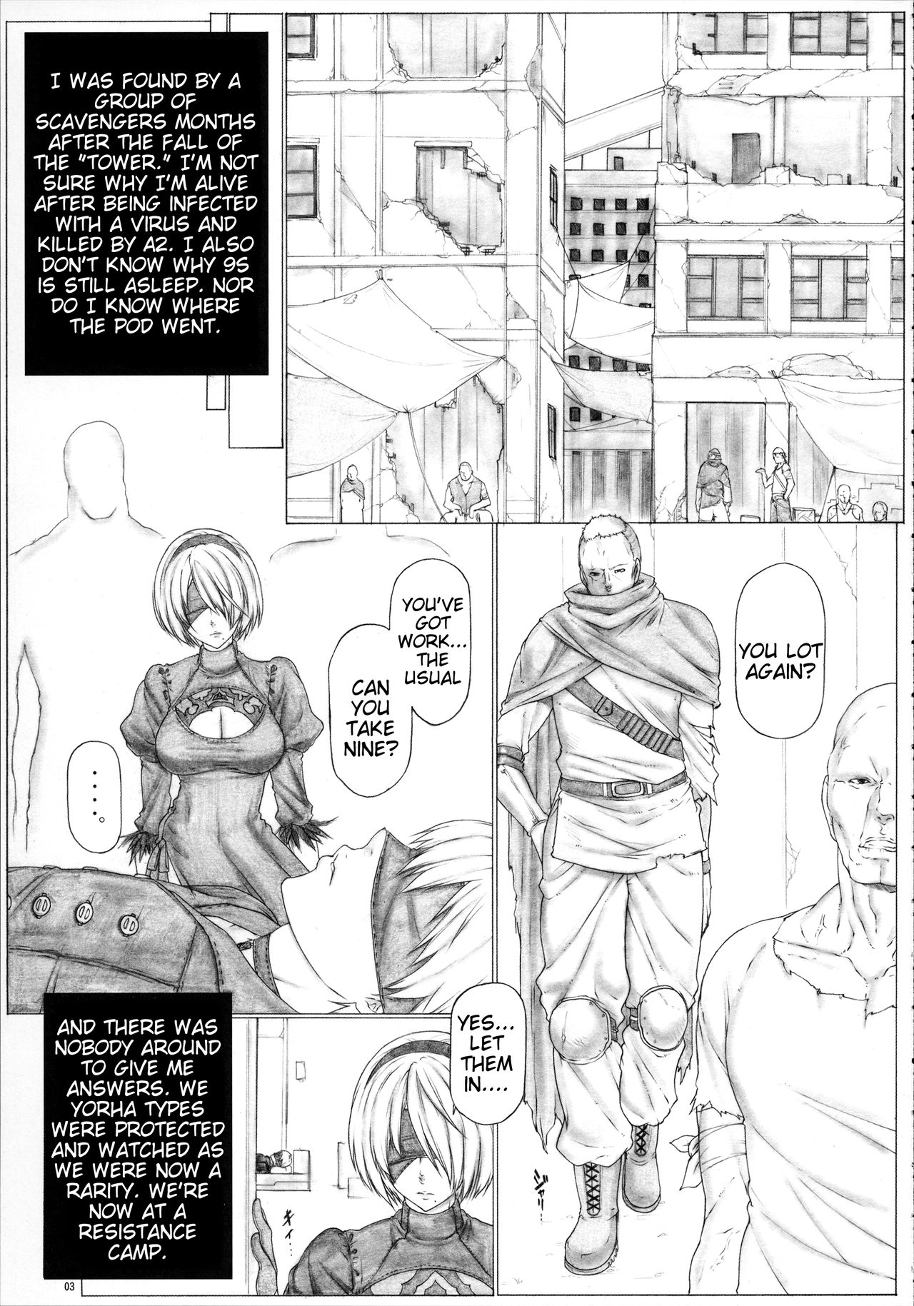 (C92) [AXZ (Kutani)] Angel's stroke 100 IIB (NieR:Automata) [English] [Tigoris Translates] page 4 full