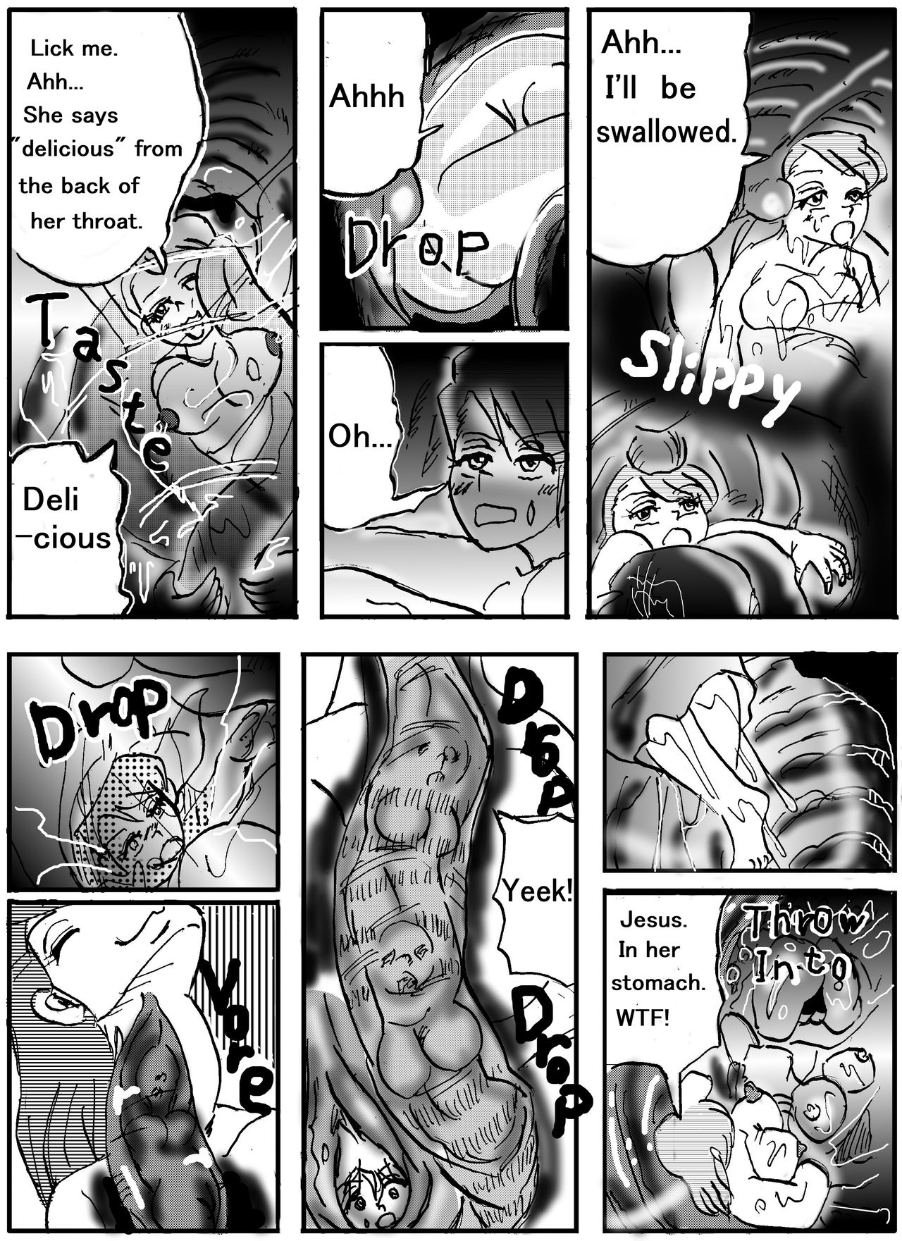 [Mashiba Kenta (Stuka)] The real vore of the gaintess & Man-sucking leech fear page 4 full