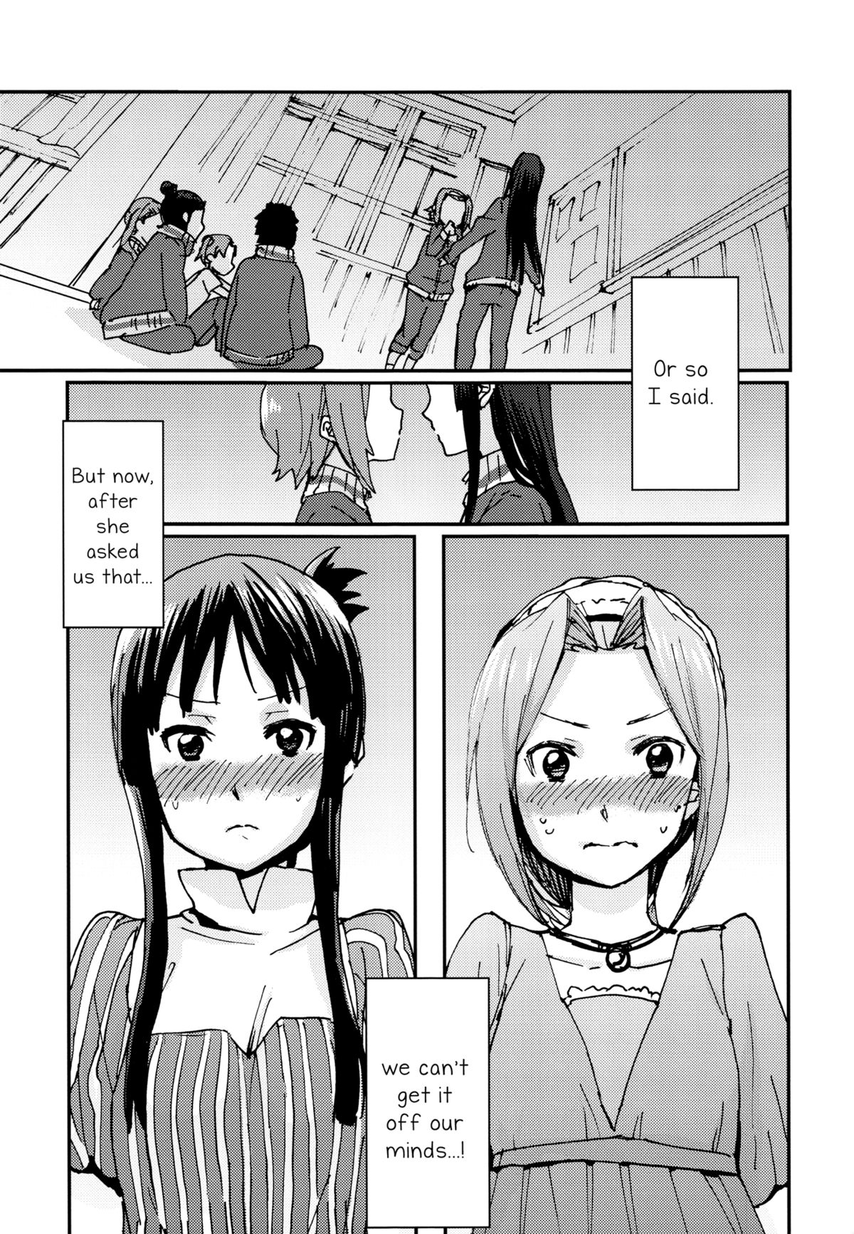 (C87) [Super Sentou, The Shakya (Fukutarou, Oke)] Otona no RitsuMio Hangyaku Hen | MioRitsu for Adults - Rebellion Story (K-ON!) [English] [Yuri-ism] page 4 full