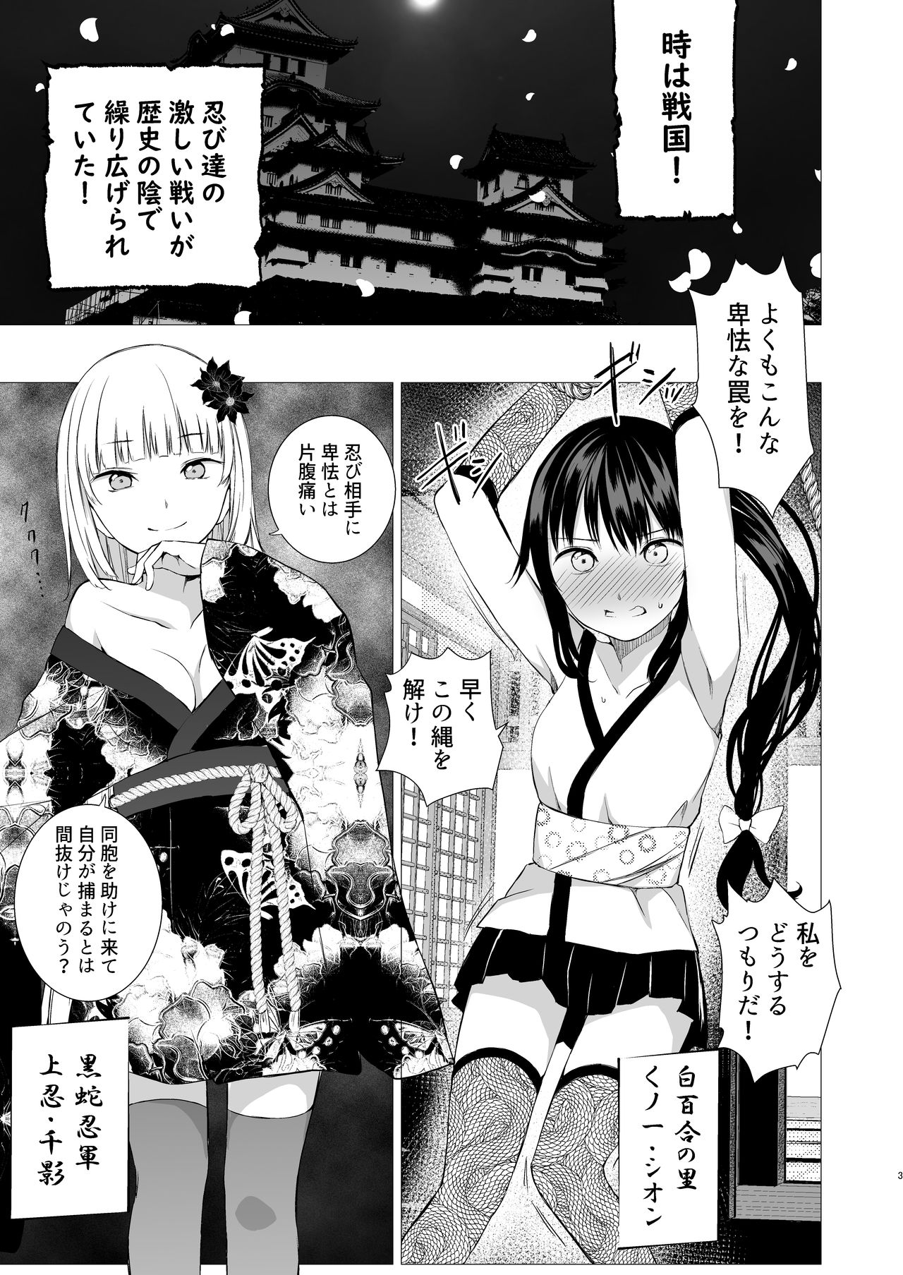 [Harumachi Tsurara (Shichoson)] Oshinobi Shoujo no Asobikata [Digital] page 2 full