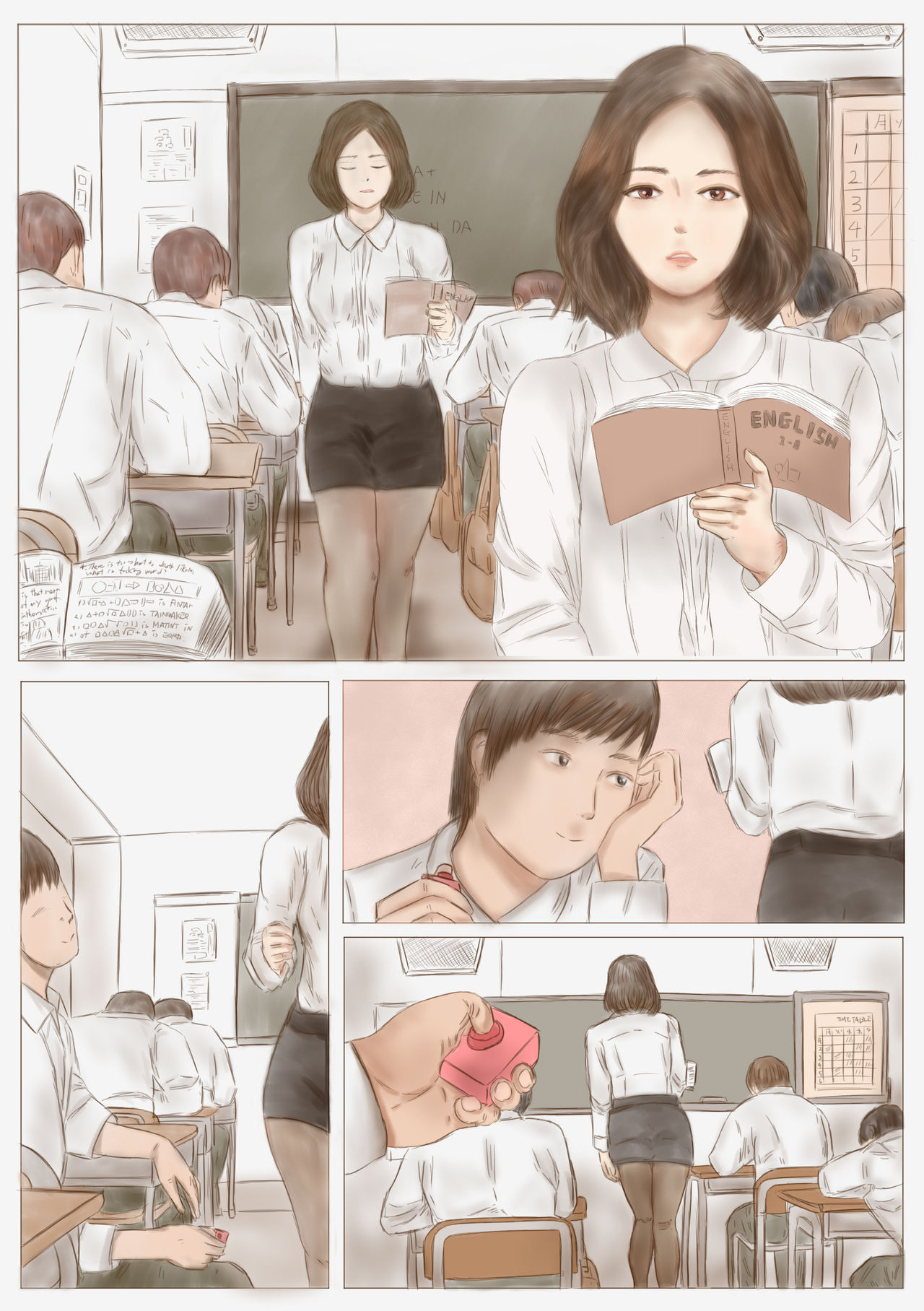 cute crossdressing teacher is my own slave. (part.1) page 1 full