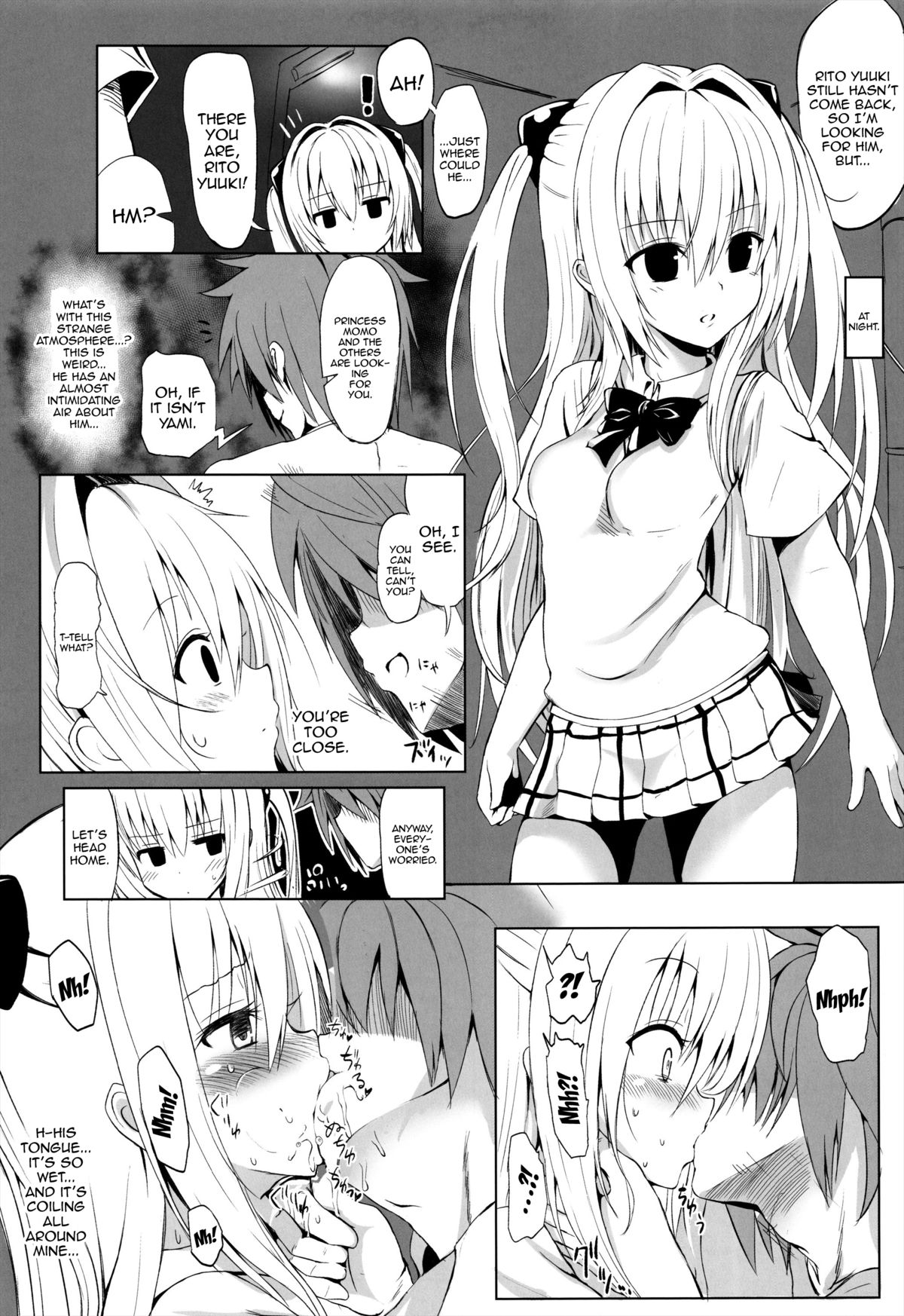 (COMIC1☆7) [HAMMER_HEAD (Makabe Gorou)] Geboku Keikaku Hatsudou! no Hazu ga...? | Man-Servant Plan in Full Swing! Or Is It? (To LOVE-Ru Darkness) [English] {doujin-moe.us} page 14 full