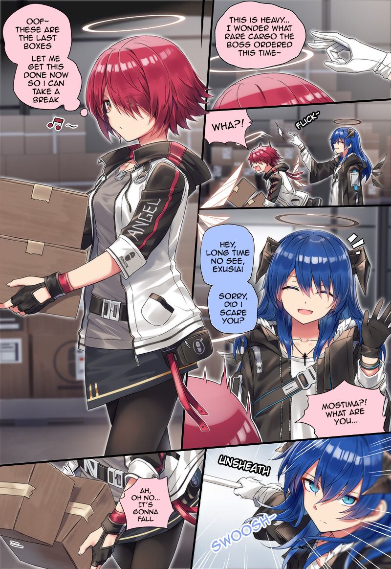 [kataokasan] (Arknights) Mostima x Exusiai x Texas [English] page 1 full