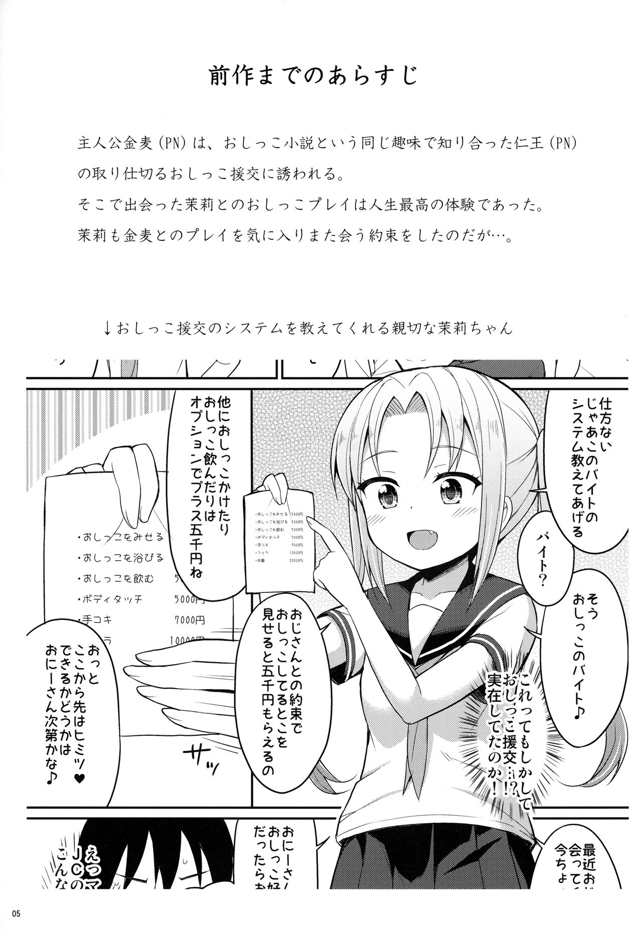 (C94) [Asatsuki Dou (Youta)] Hontou ni Atta Oshikko Enkou 2 page 4 full