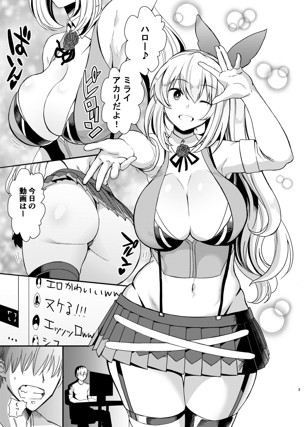 [DOLL PLAY (Kurosu Gatari)] Akari Pakopako (Mirai Akari) [Digital] page 2 full