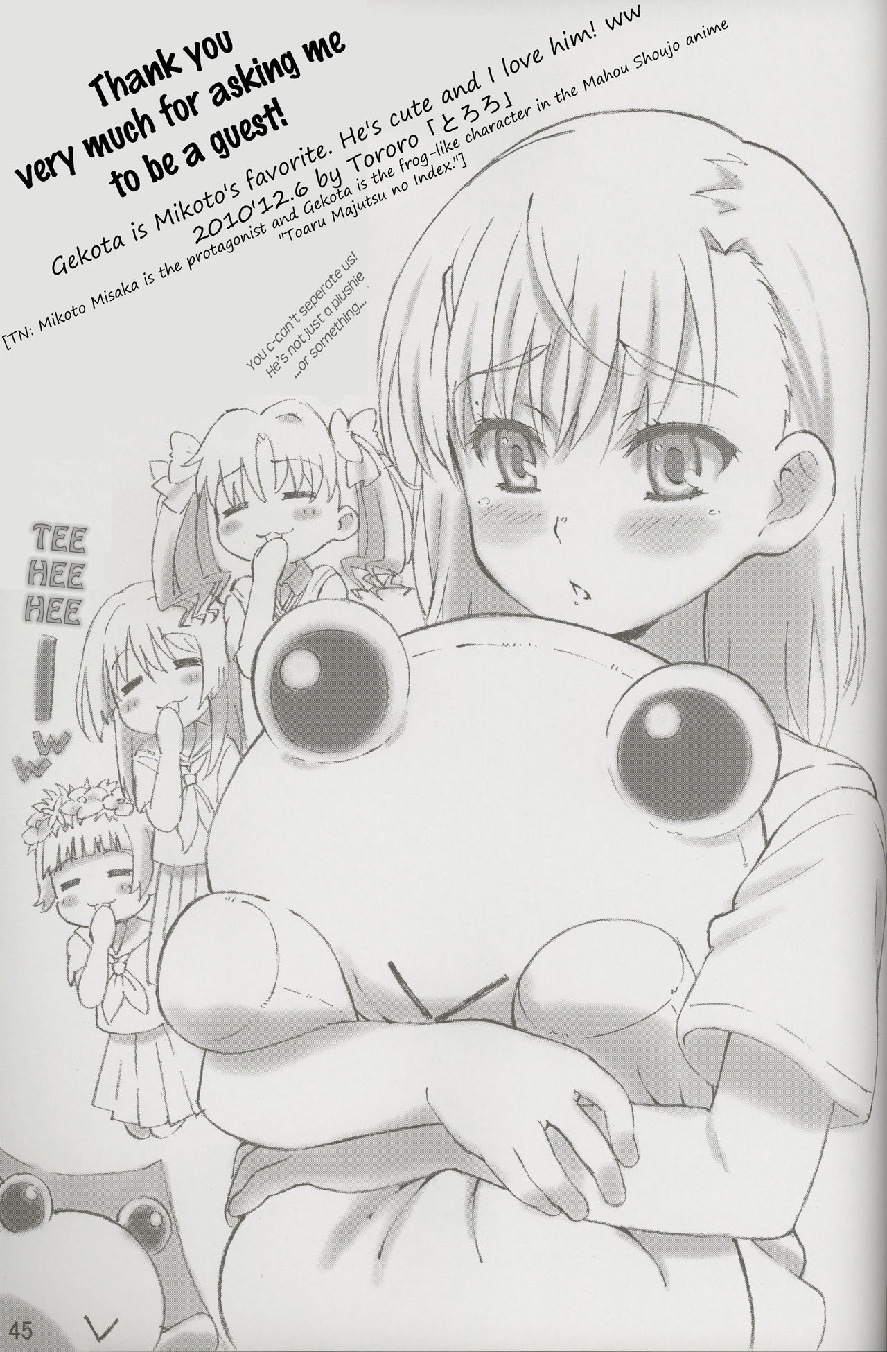 (C79) [Denatsu Onshitsu Kara Kara Mawaru Tomato (Yataneko)] +plus (Various) [English] [Busy Bee Translations] page 44 full
