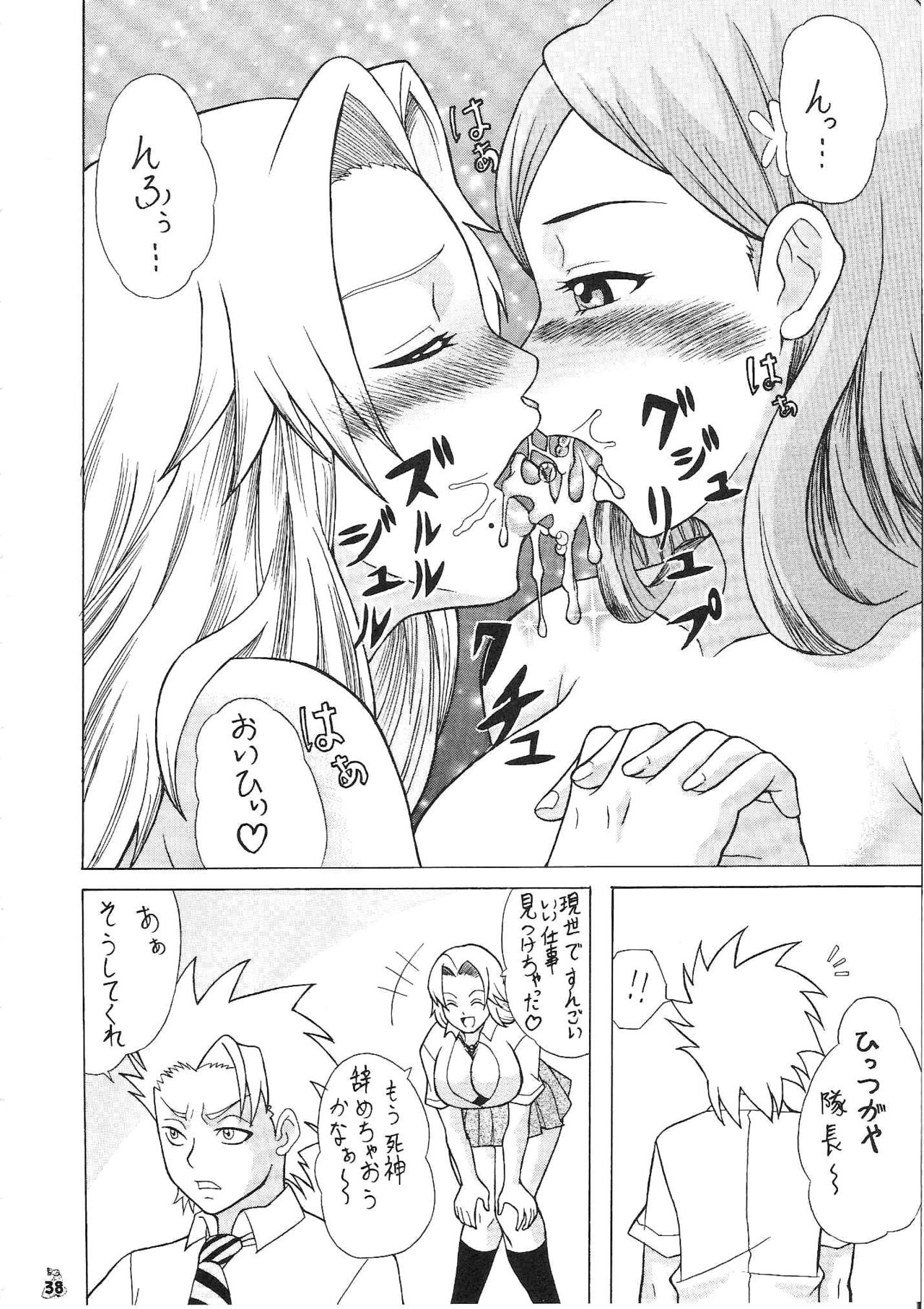 (C71) [Tsurikichi Doumei (Hiraizumi Kou)] Moshimo Orihime ya Rangiku, Yo Ichi to Okarerunagara (Bleach) page 37 full