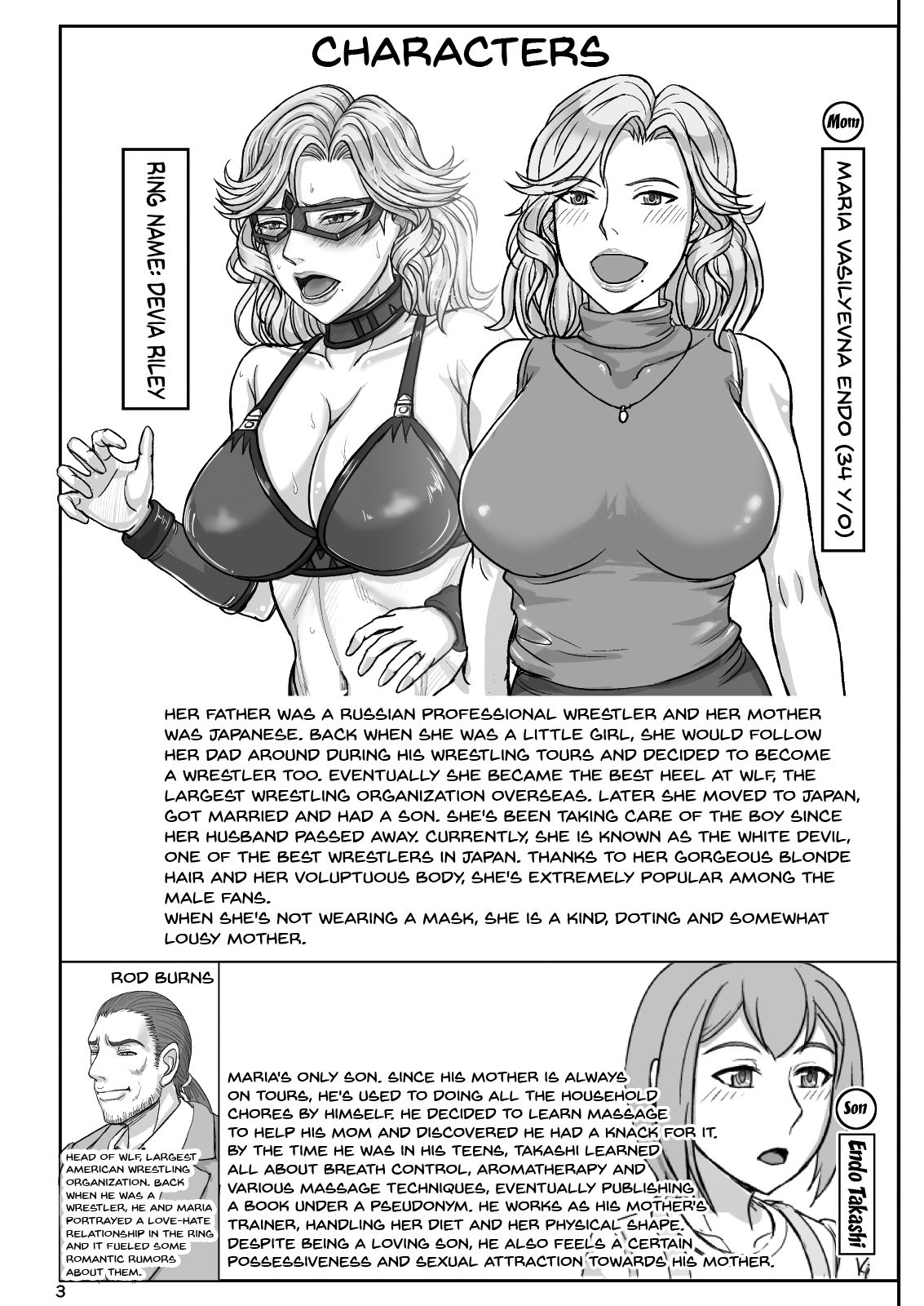 [Gouon (SWA)] Mama wa Russian Half no Akuyaku Wrestler 2 - H Mizugi de Dokidoki Hen | Mama Is a Half Russian Half Akuyaku Wrestler 2 [English] {Doujins.com} [Digital] page 3 full