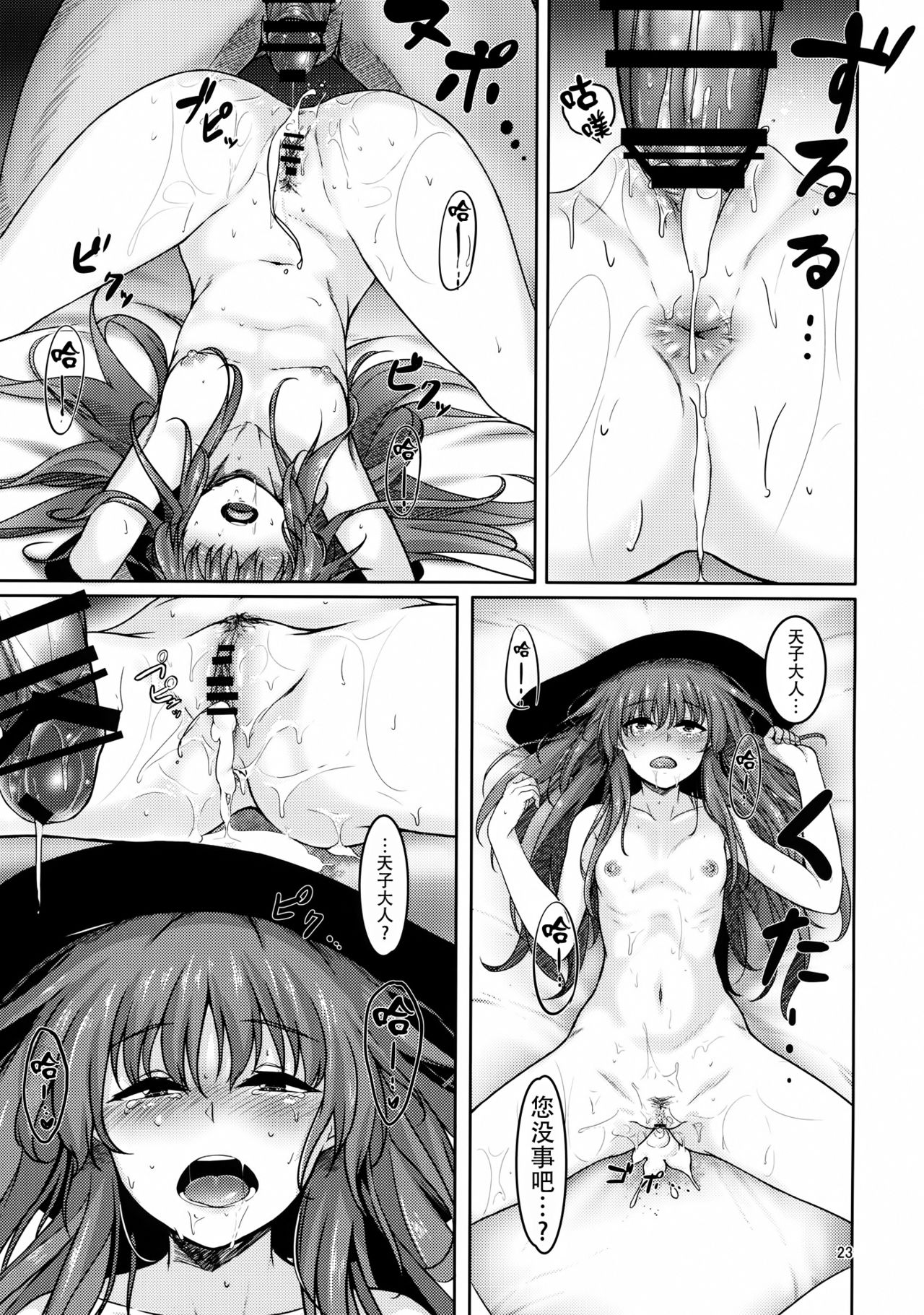 (C91) [Lactucopicrin (Momoiro Retas)] Koisuru Hinanawi (Touhou Project) [Chinese] [迷途竹林汉化] page 23 full